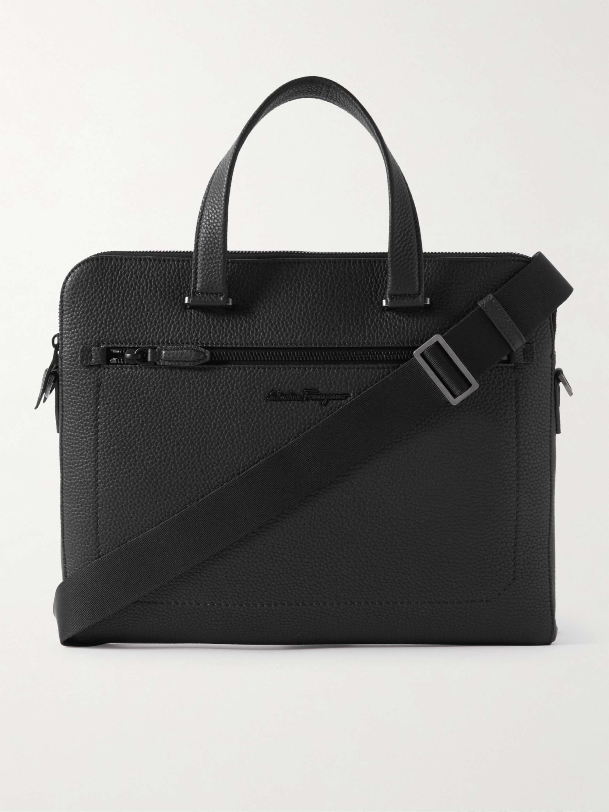 SALVATORE FERRAGAMO Full-Grain Leather Briefcase