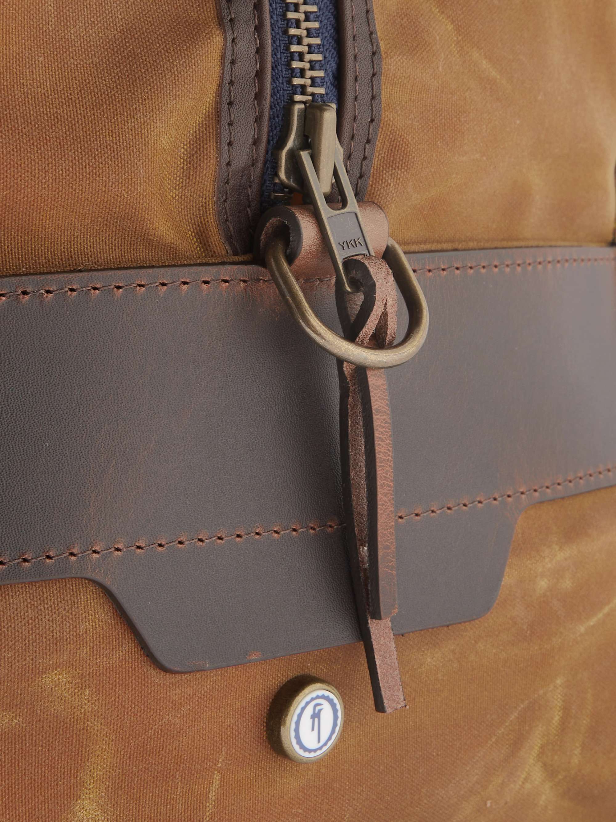 BLEU DE CHAUFFE Cabine Leather-Trimmed Cotton-Canvas Weekend Bag