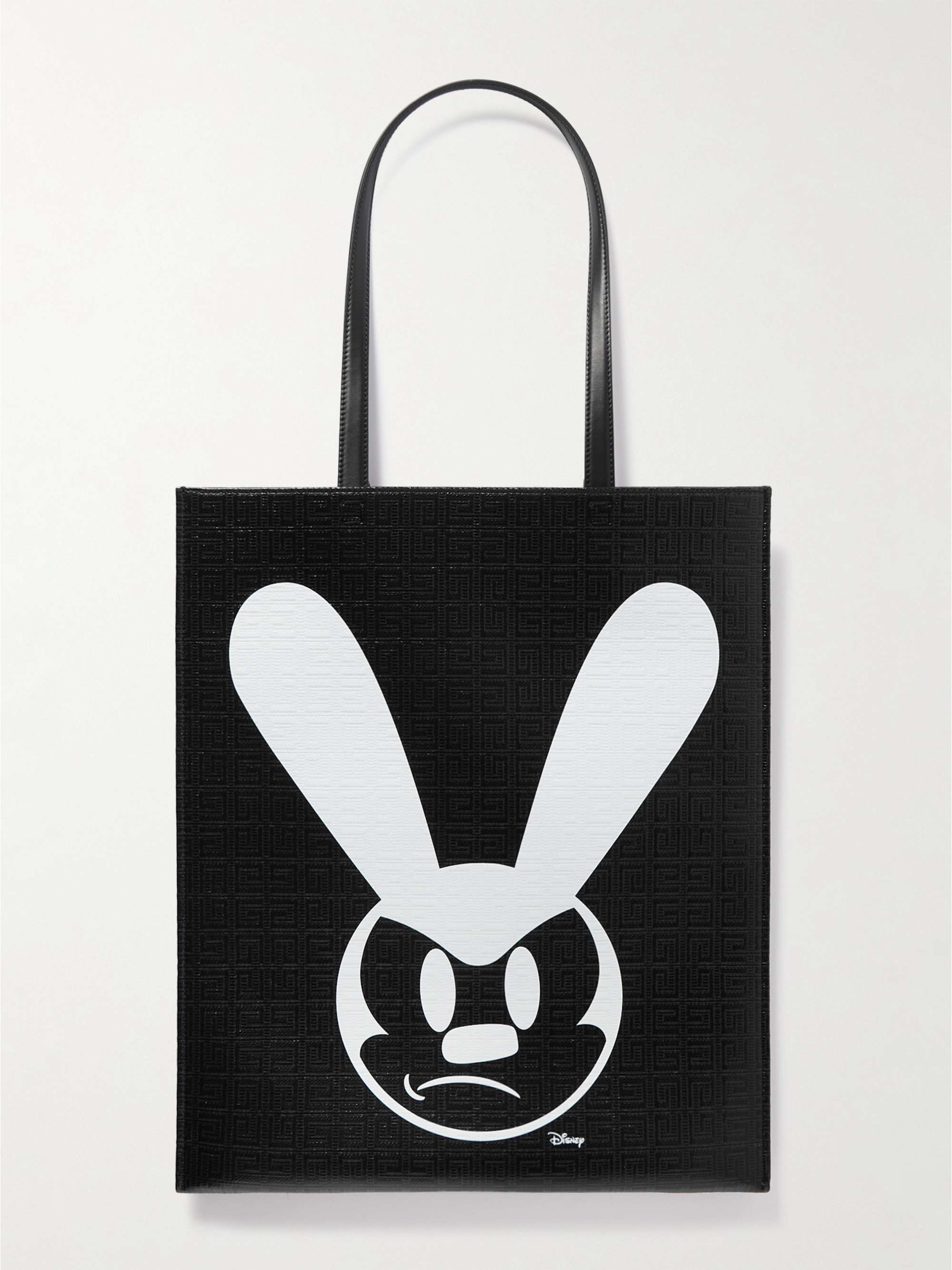 GIVENCHY + Disney Logo-Print Leather-Trimmed Coated-Canvas Tote Bag