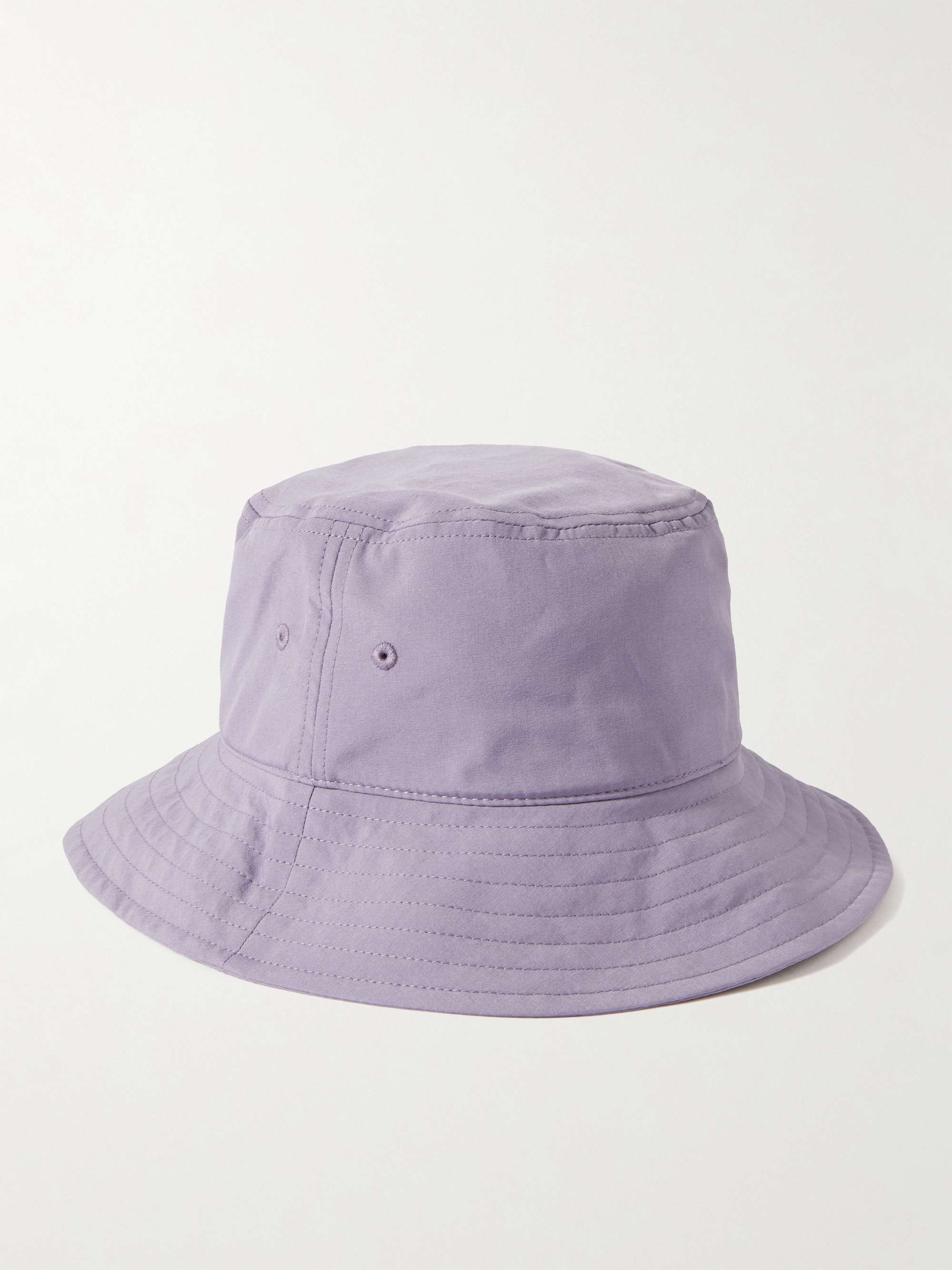 Purple Logo-Appliquéd Shell Bucket Hat | ACNE STUDIOS | MR PORTER