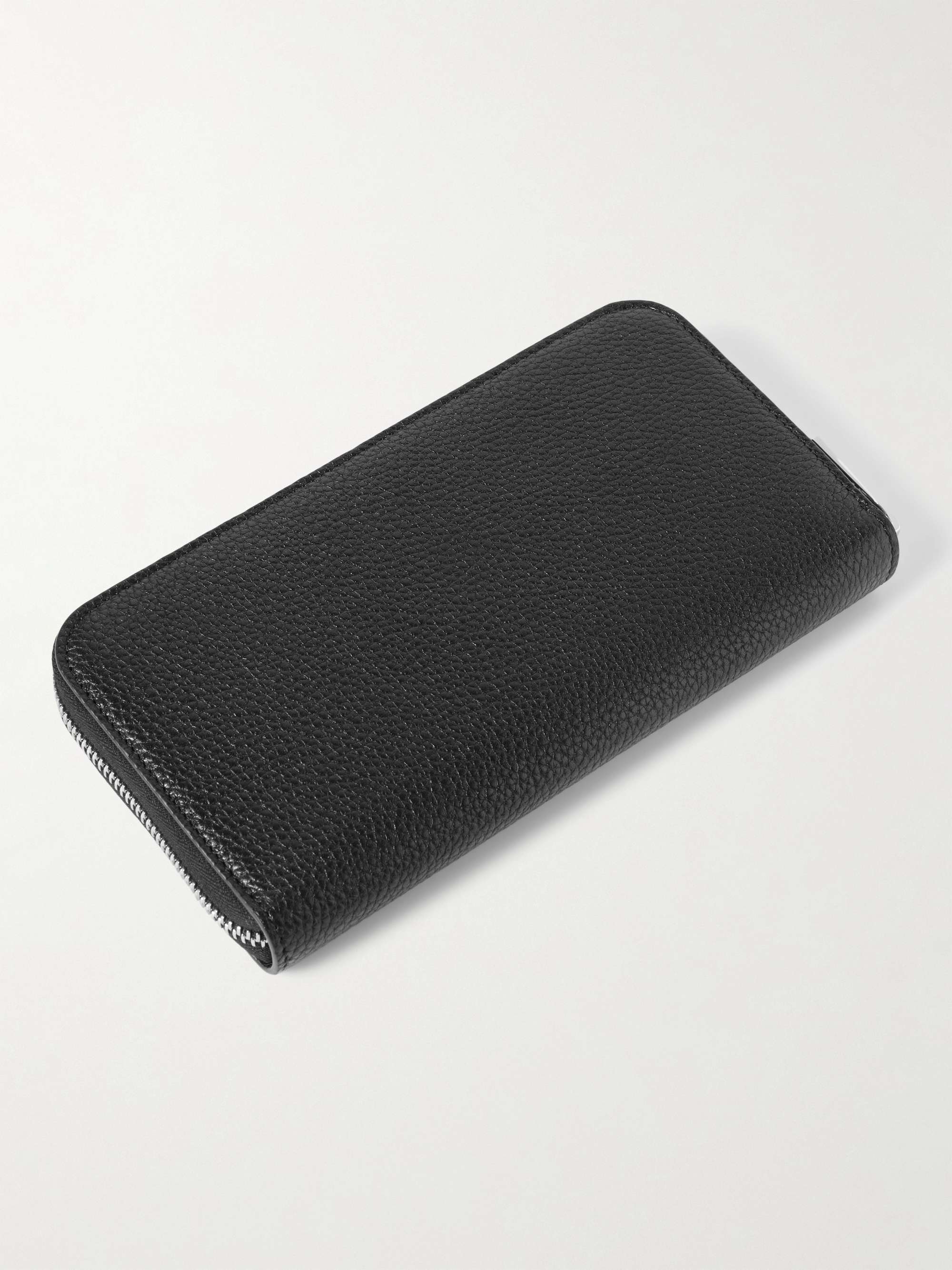 Black Full-Grain Leather Zip-Around Wallet | TOM FORD | MR PORTER