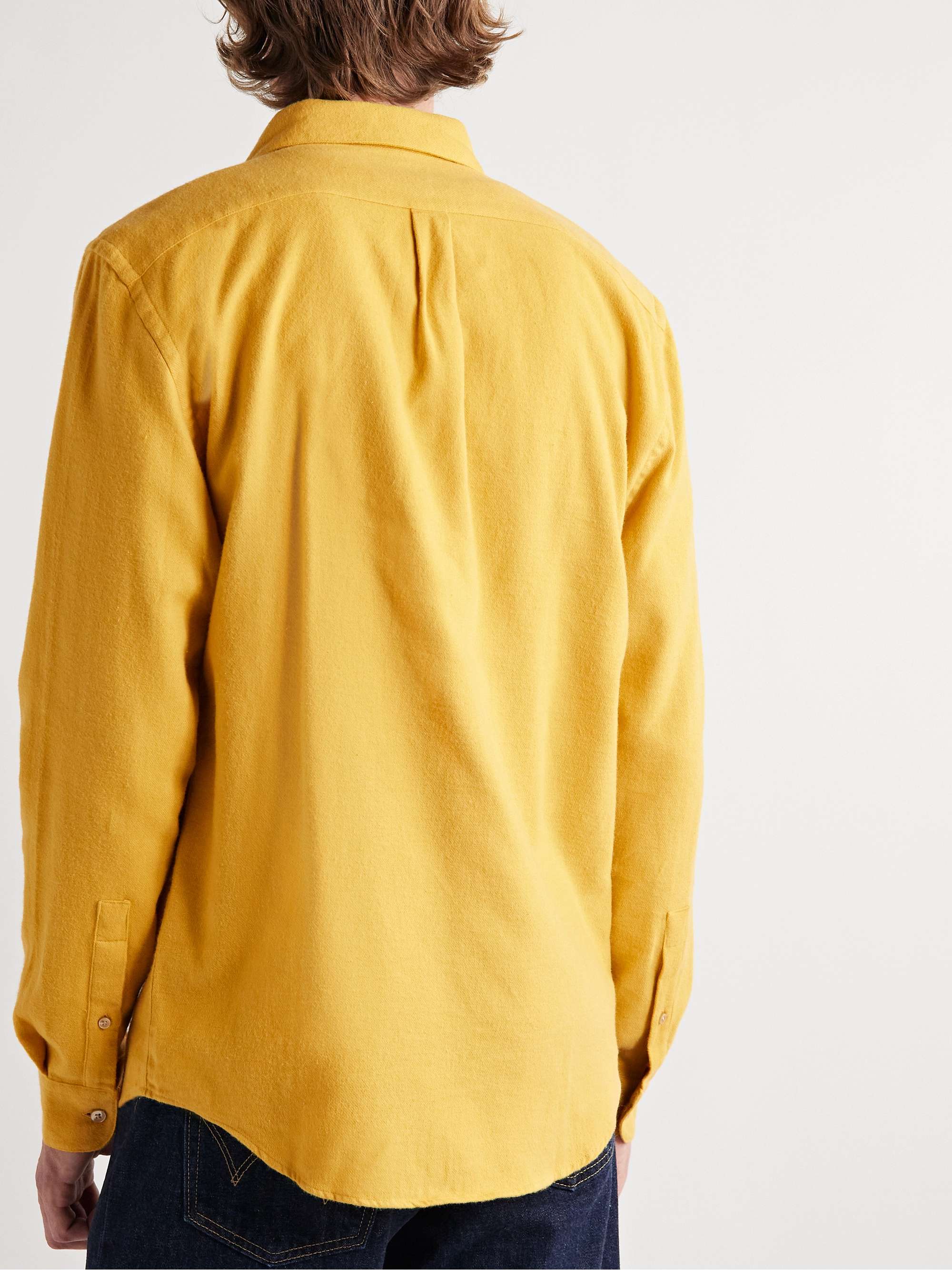 Yellow Lobo Cotton-Flannel Shirt | PORTUGUESE FLANNEL | MR PORTER