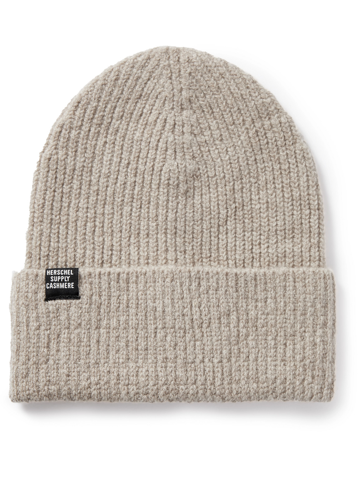 Herschel Supply Co Cardiff Ribbed Wool And Cashmere-blend Beanie In Gray