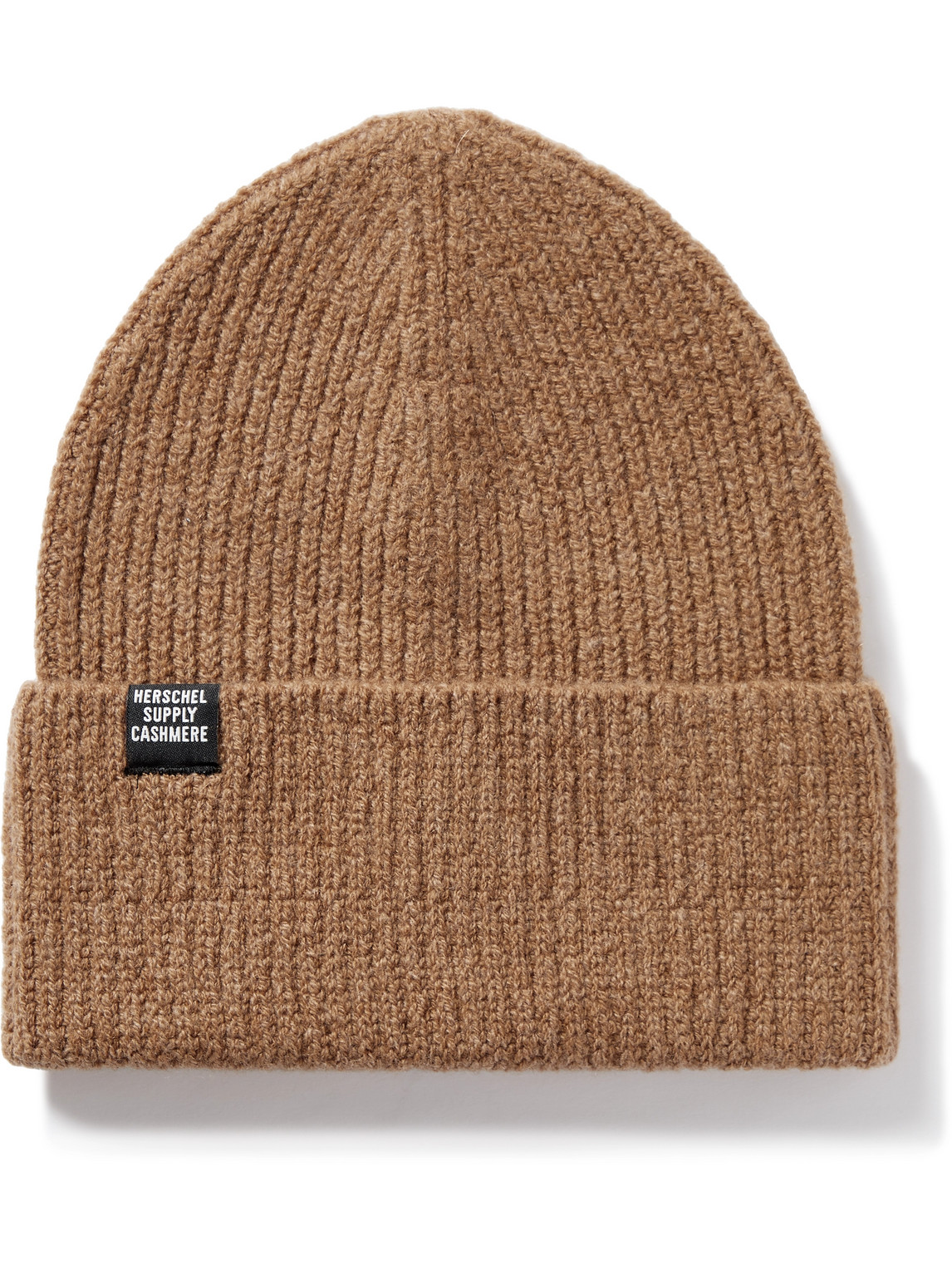 Herschel Supply Co Cardiff Ribbed Wool And Cashmere-blend Beanie In Brown