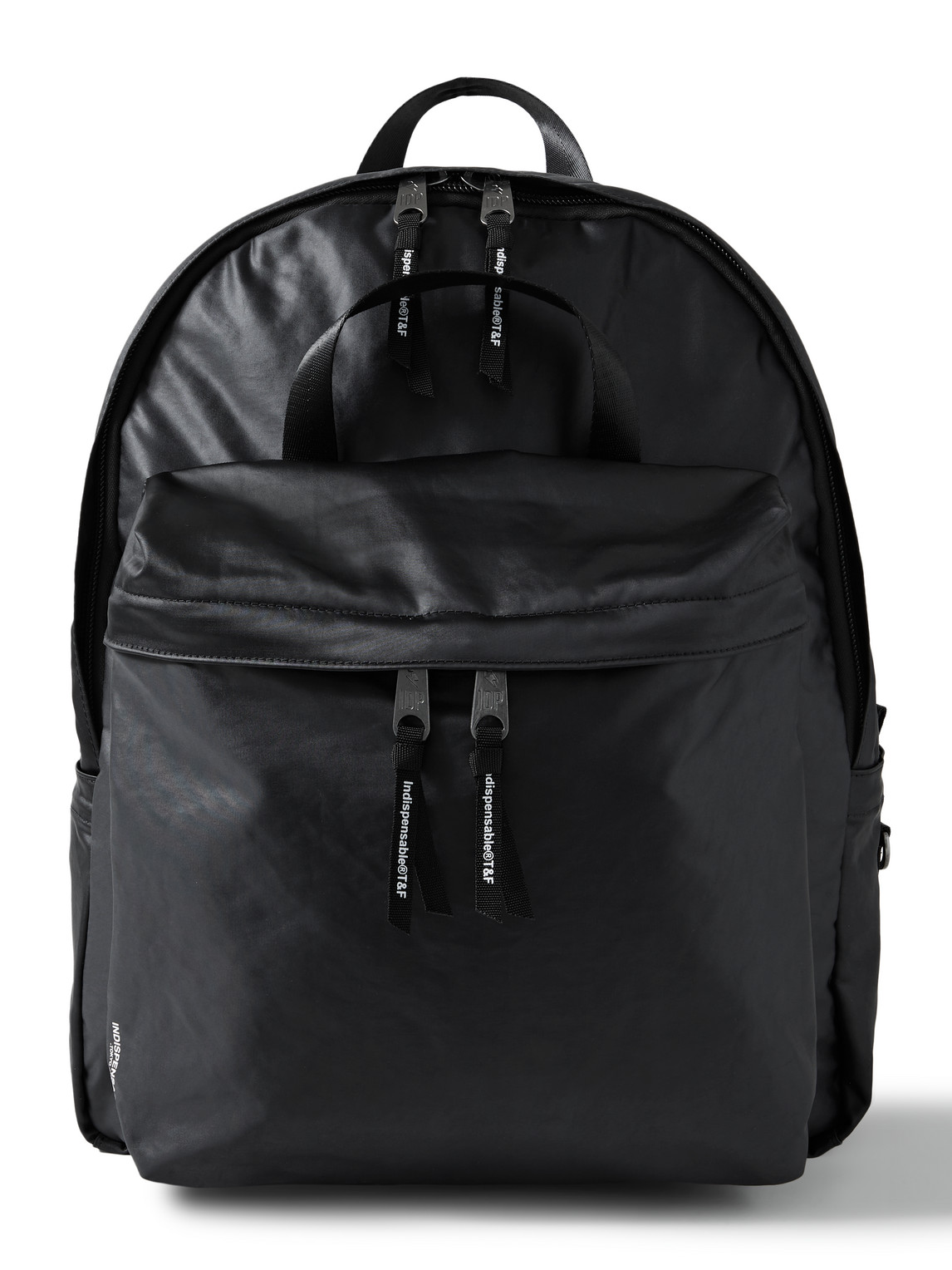 Indispensable Logo-print Vegan Techleather™ Backpack In Black