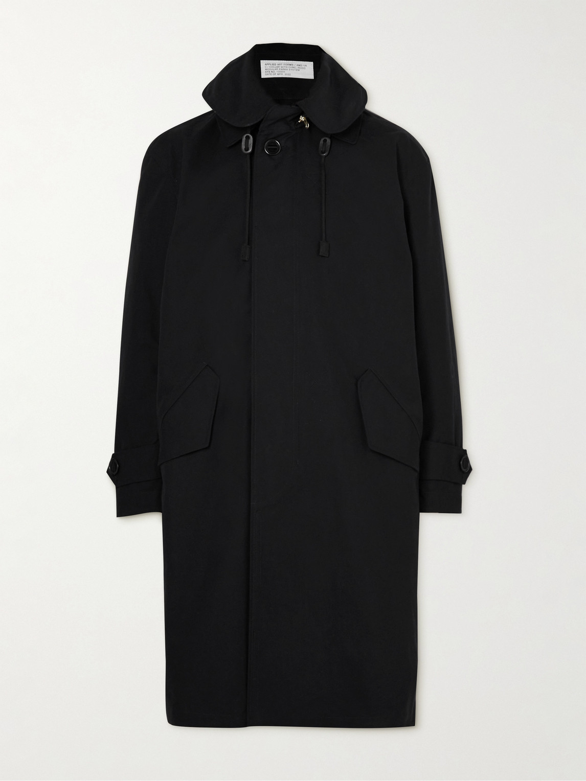 Applied Art Forms Am2-1a Convertible Padded Cotton Hooded Parka With Detachable Liner In Black