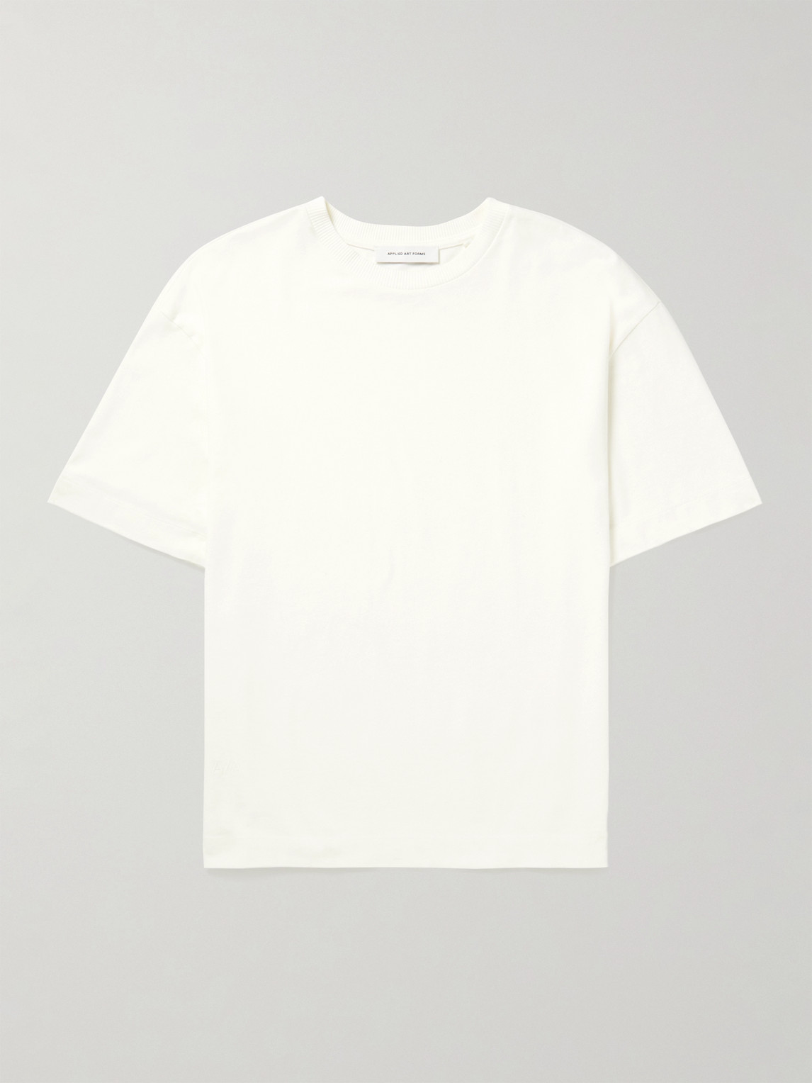 Applied Art Forms Lm1-4 Cotton-jersey T-shirt In Neutrals