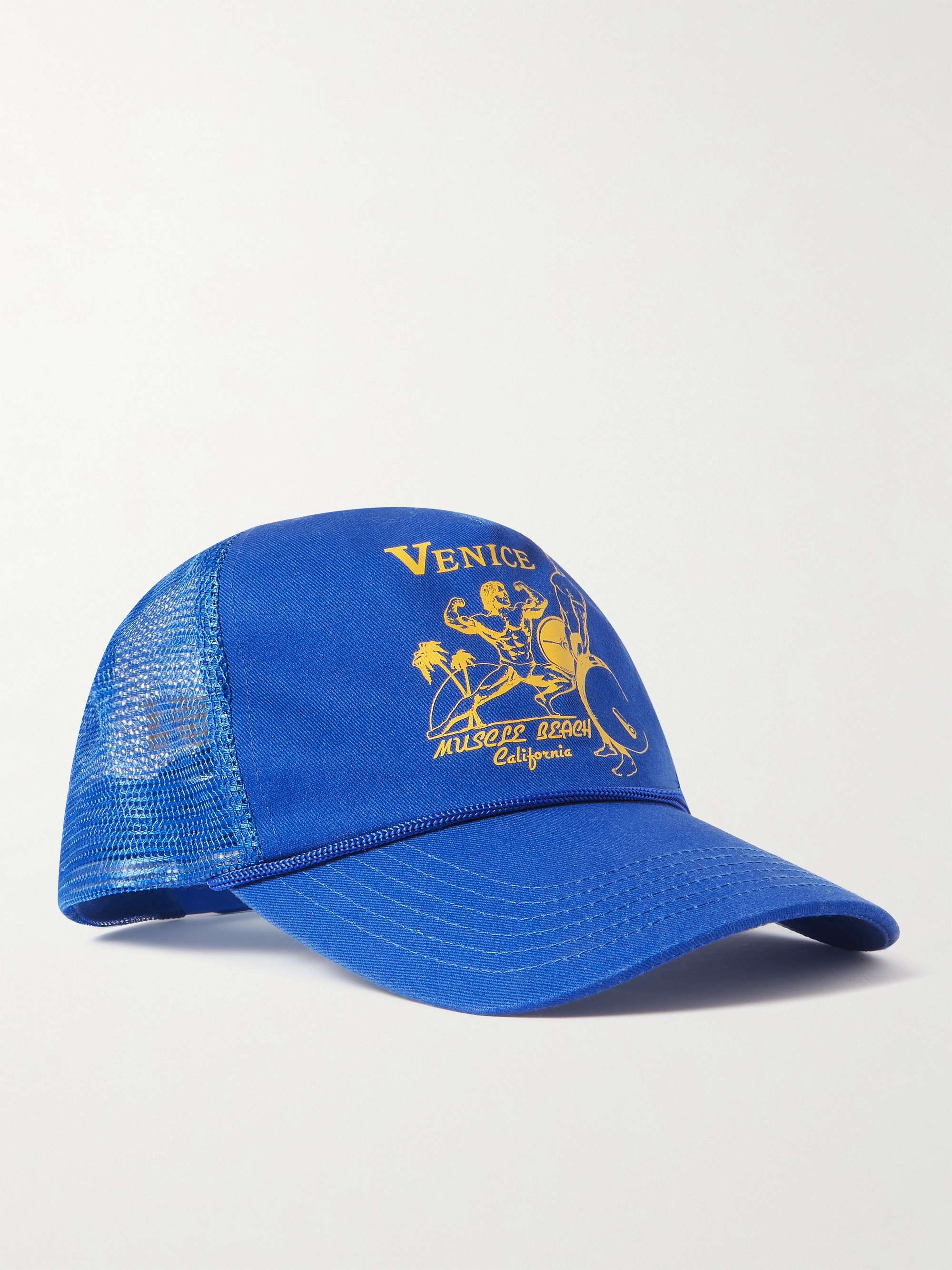 Blue Logo-Appliquéd Twill and Mesh Trucker Hat | Y,IWO | MR PORTER