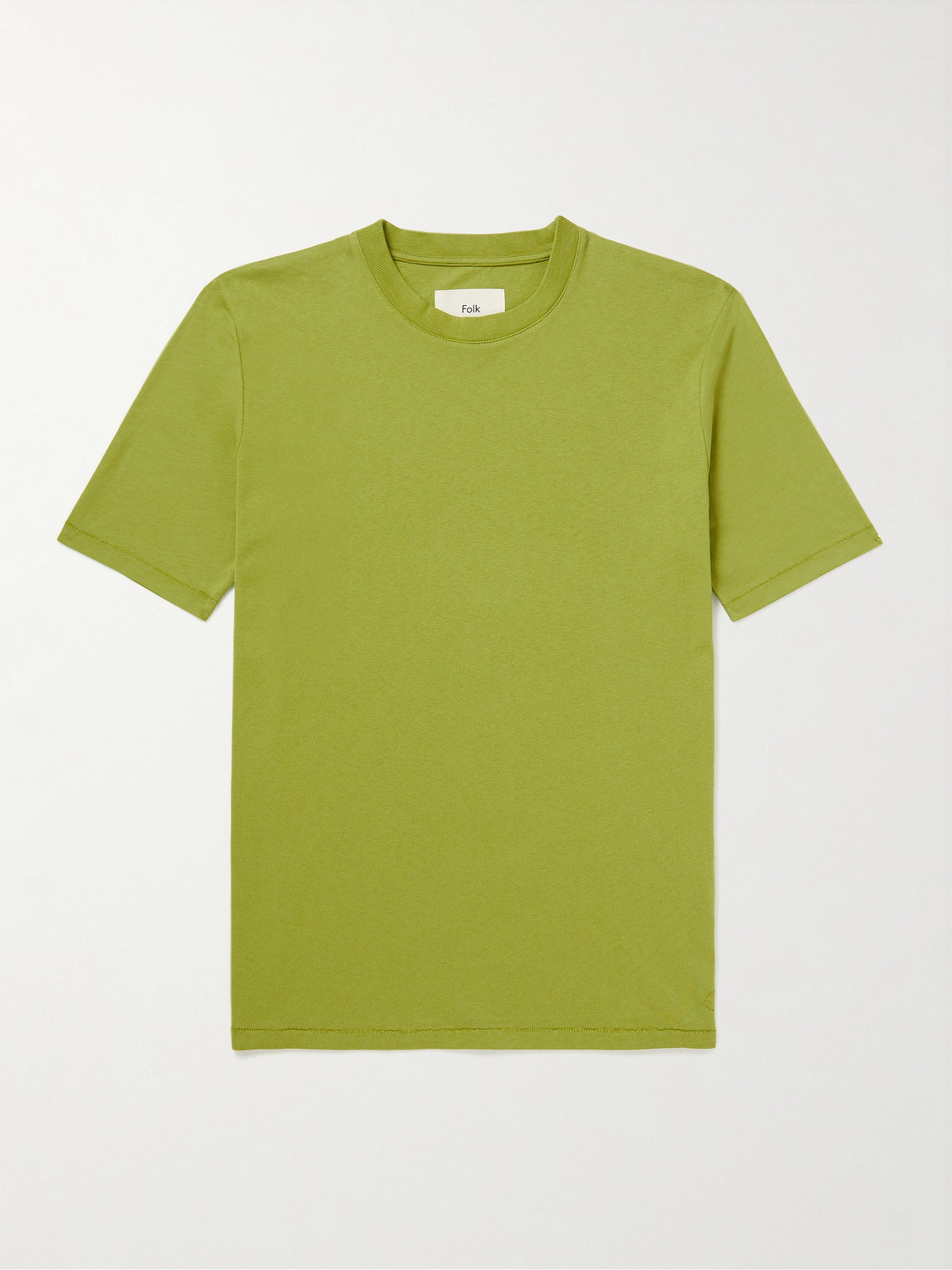 Folk Cotton-jersey T-shirt In Green