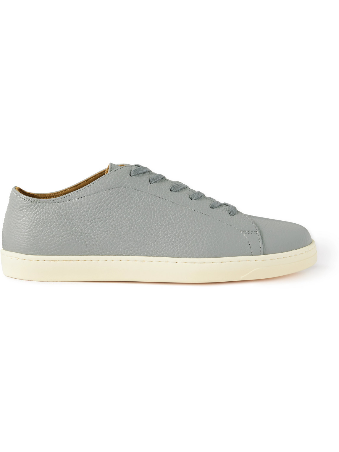 George Cleverley Full-grain Leather Sneakers In Gray