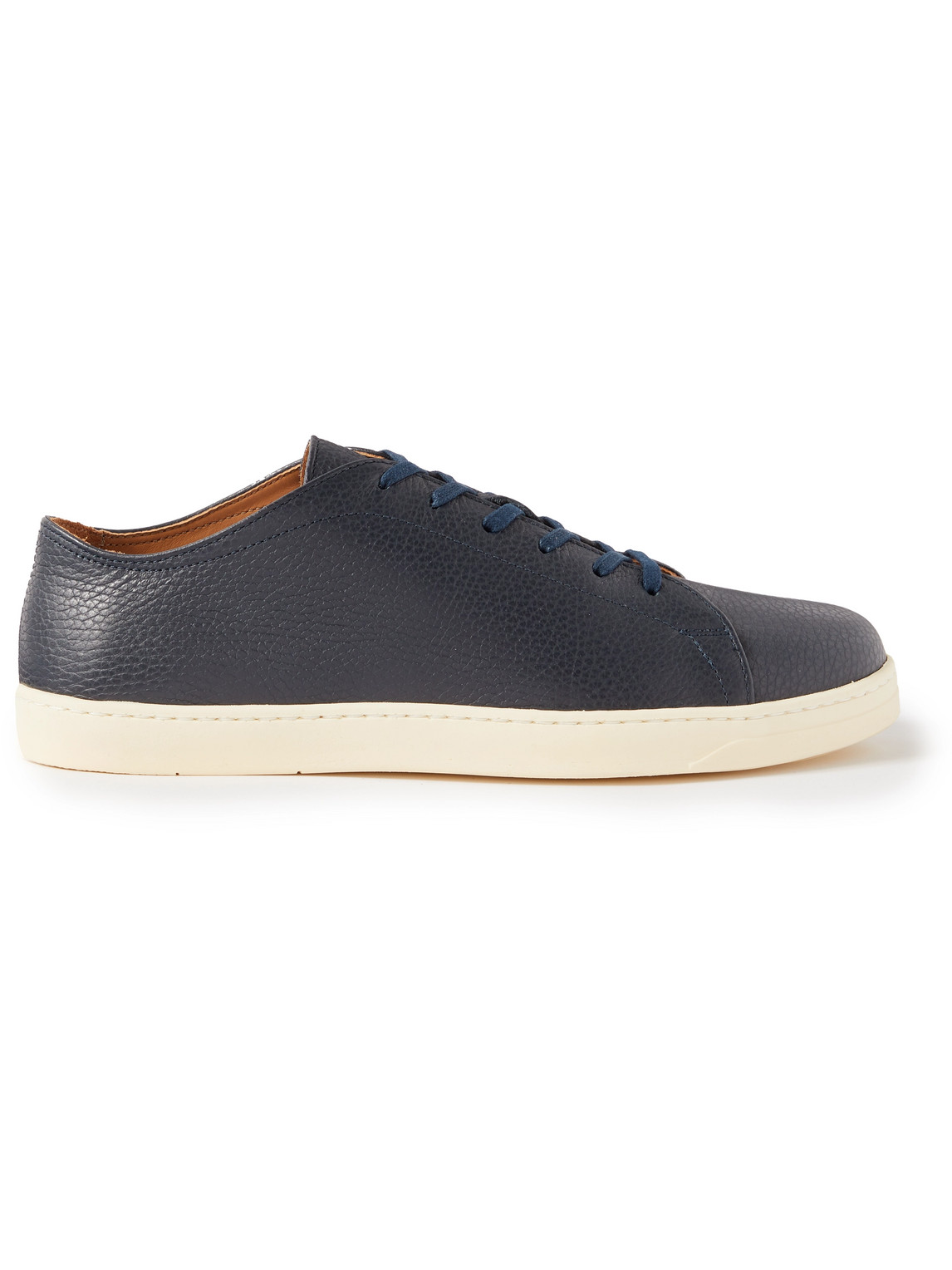 George Cleverley Full-grain Leather Sneakers In Blue