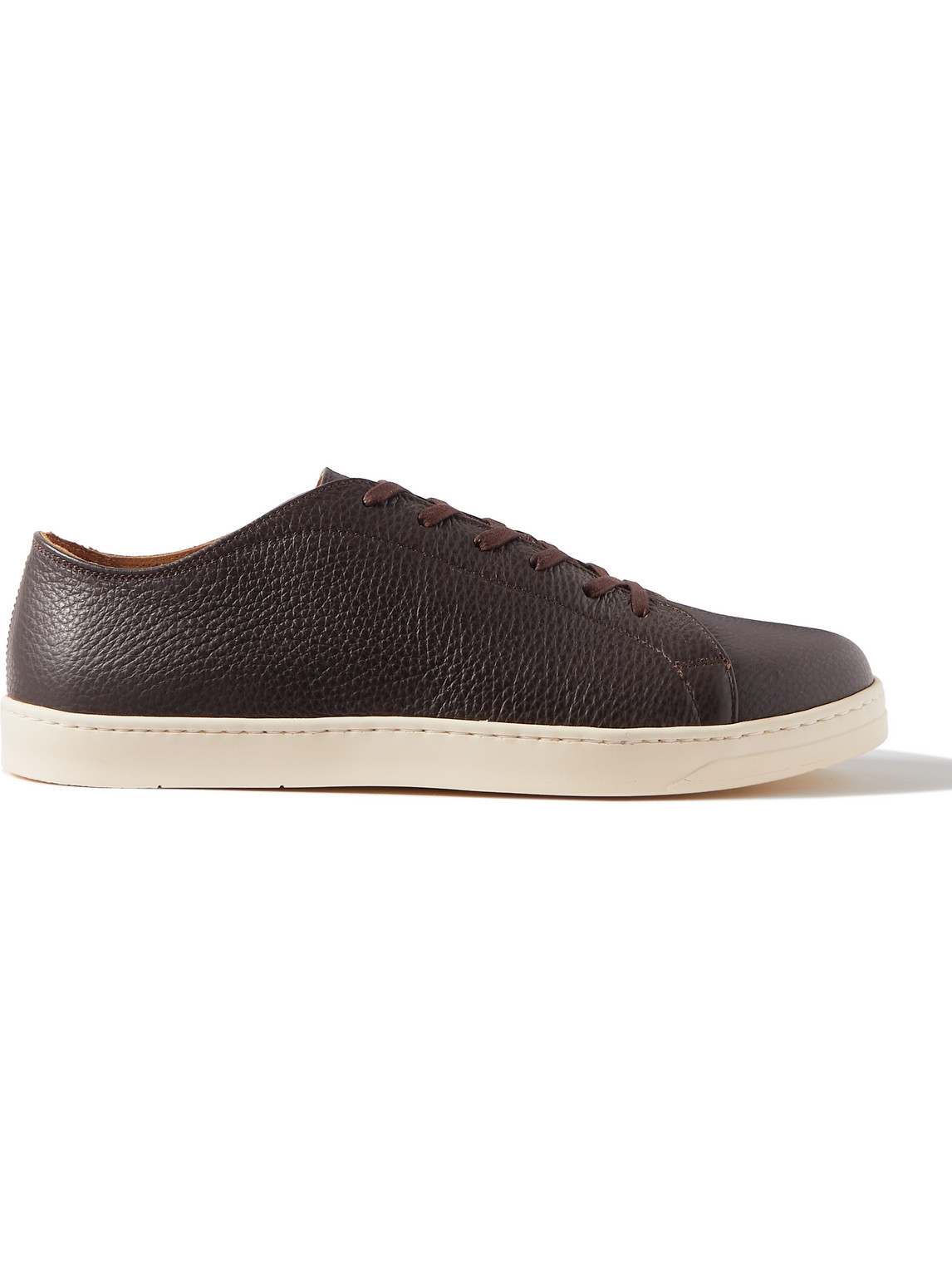 George Cleverley Full-grain Leather Sneakers In Brown