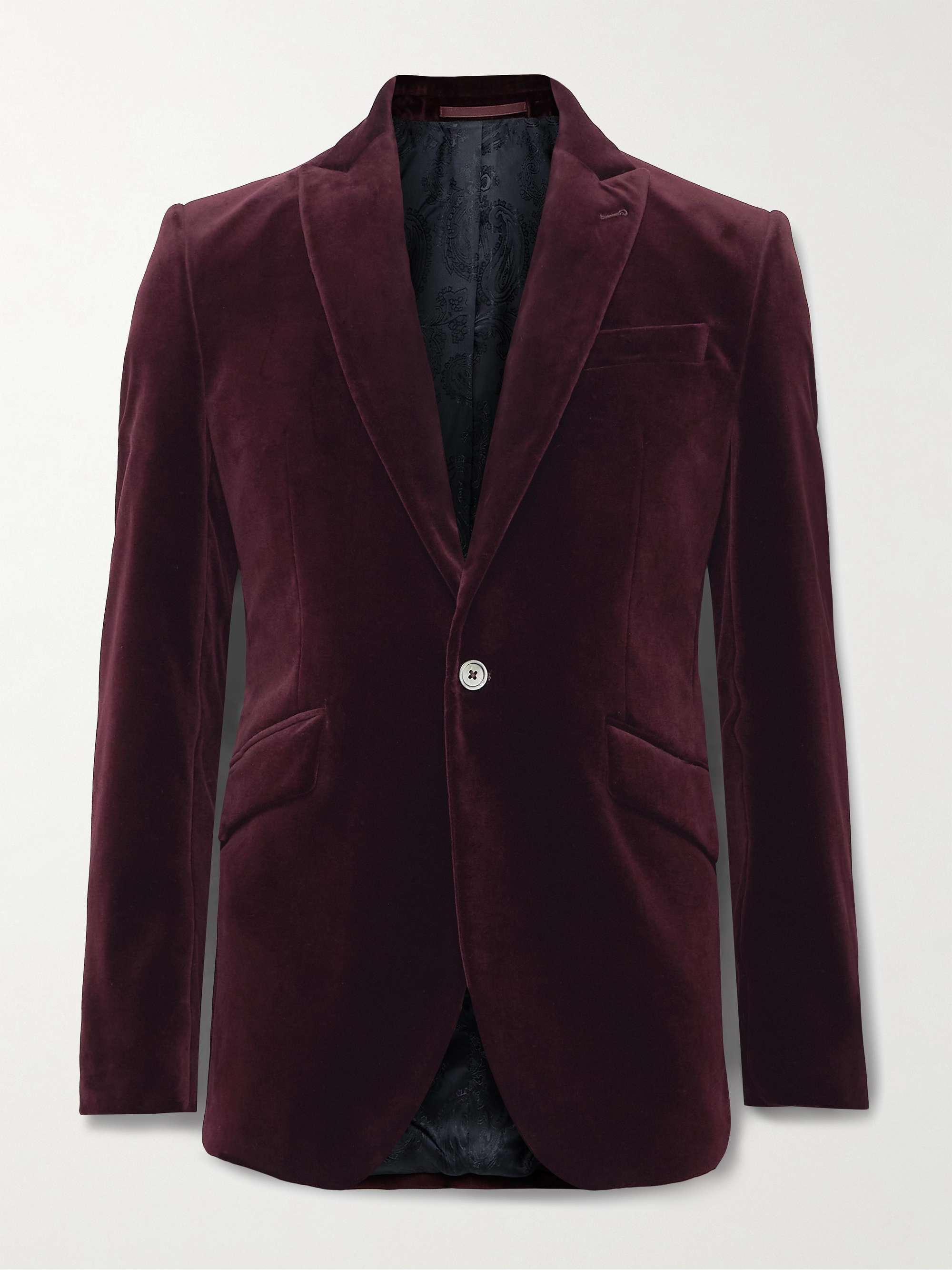 FAVOURBROOK Newport Cotton-Velvet Tuxedo Jacket