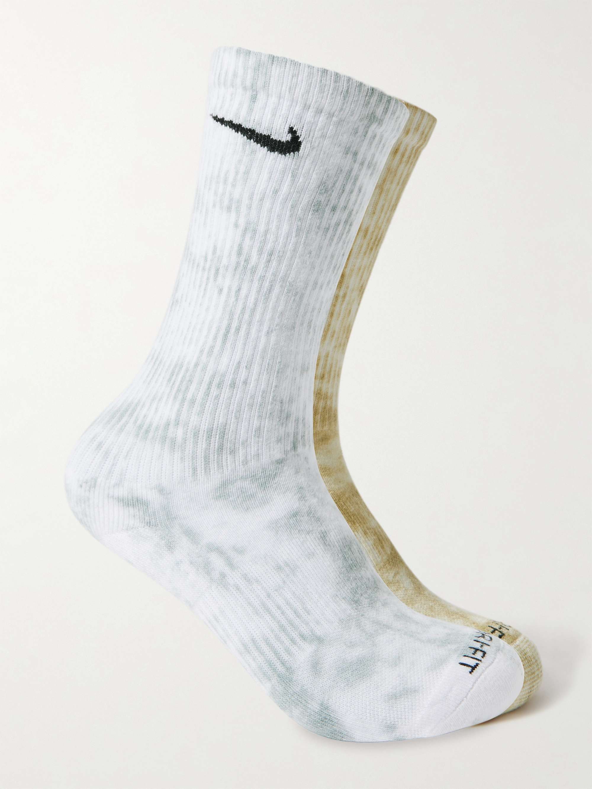 Inesperado arcilla recibir White Everyday Plus Tie-Dyed Stretch Cotton-Blend Socks | NIKE | MR PORTER