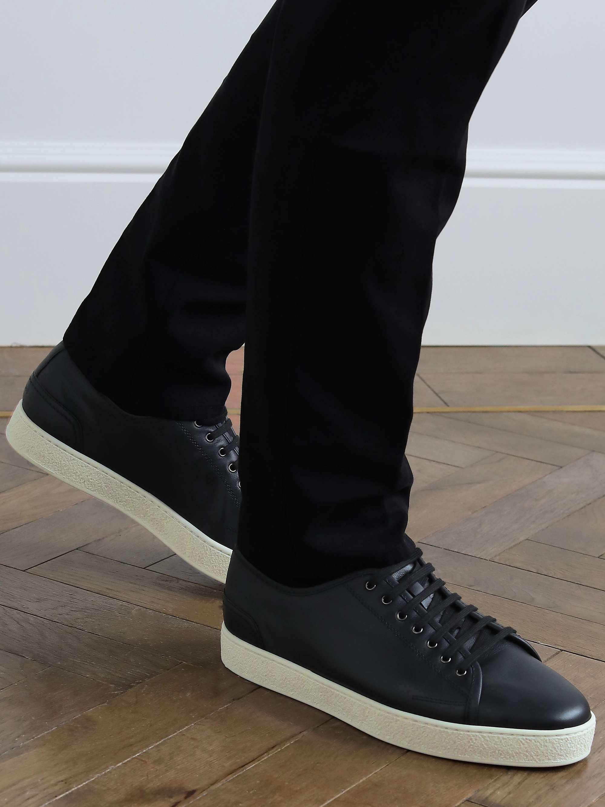 Black Stockwell Leather Sneakers | JOHN LOBB | MR PORTER