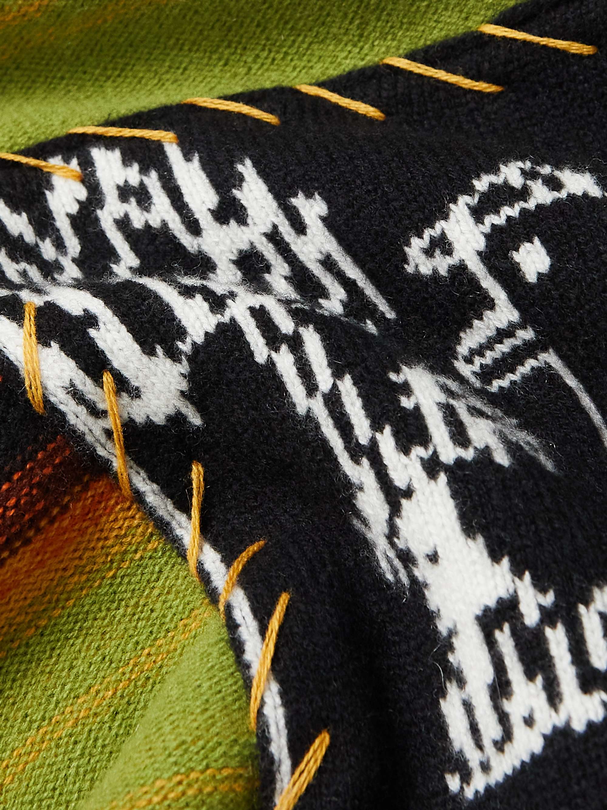 THE ELDER STATESMAN + Inner City Arts Striped Merino Wool and Cashmere-Blend Sweater