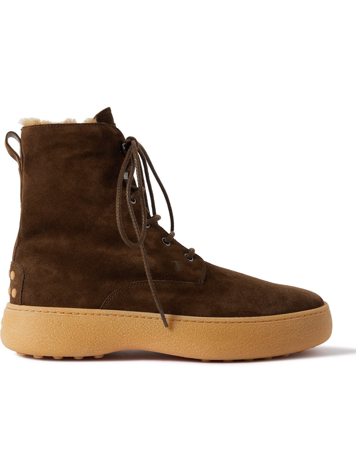 Tod's Shearling-Lined Suede Boots