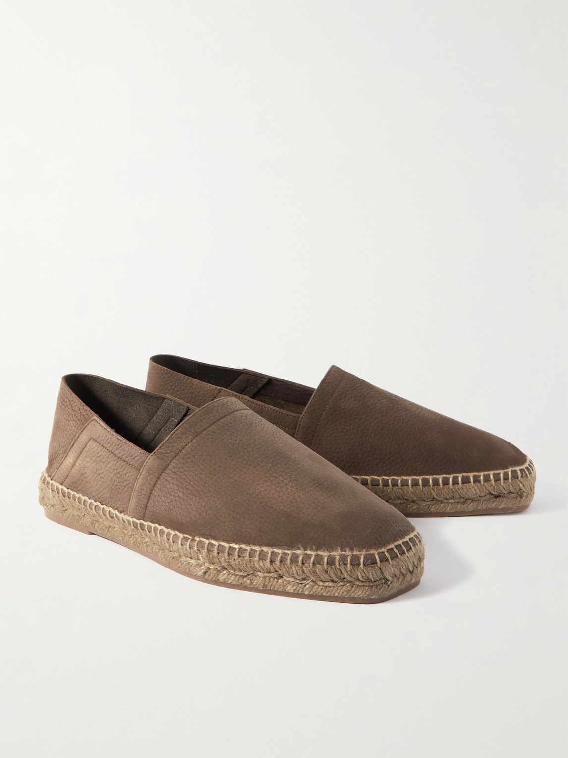 TOM FORD Barnes Textured-Leather Espadrilles | Smart Closet display picture 2