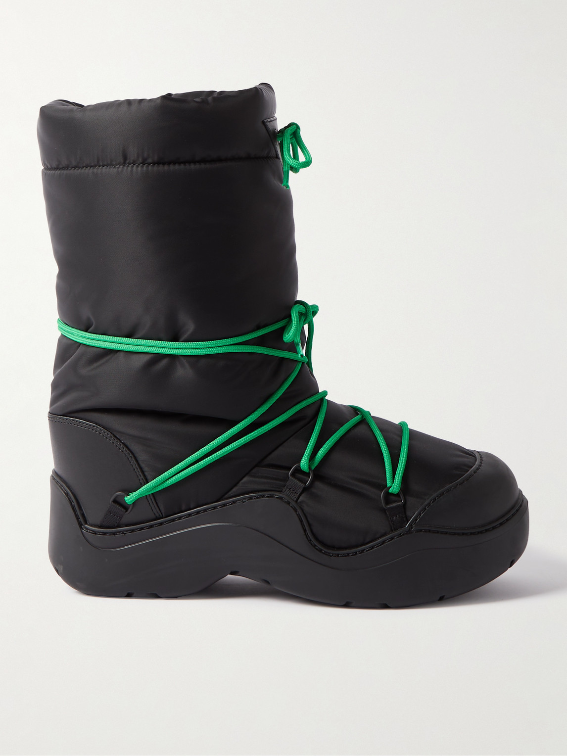 Bottega Veneta Puddle Rubber-trimmed Quilted Shell Boots