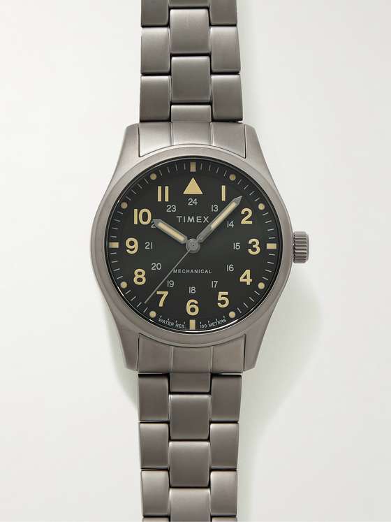 mrporter.com | Expedition North Field Post 38mm Hand-Wound Stainless Steel Watch