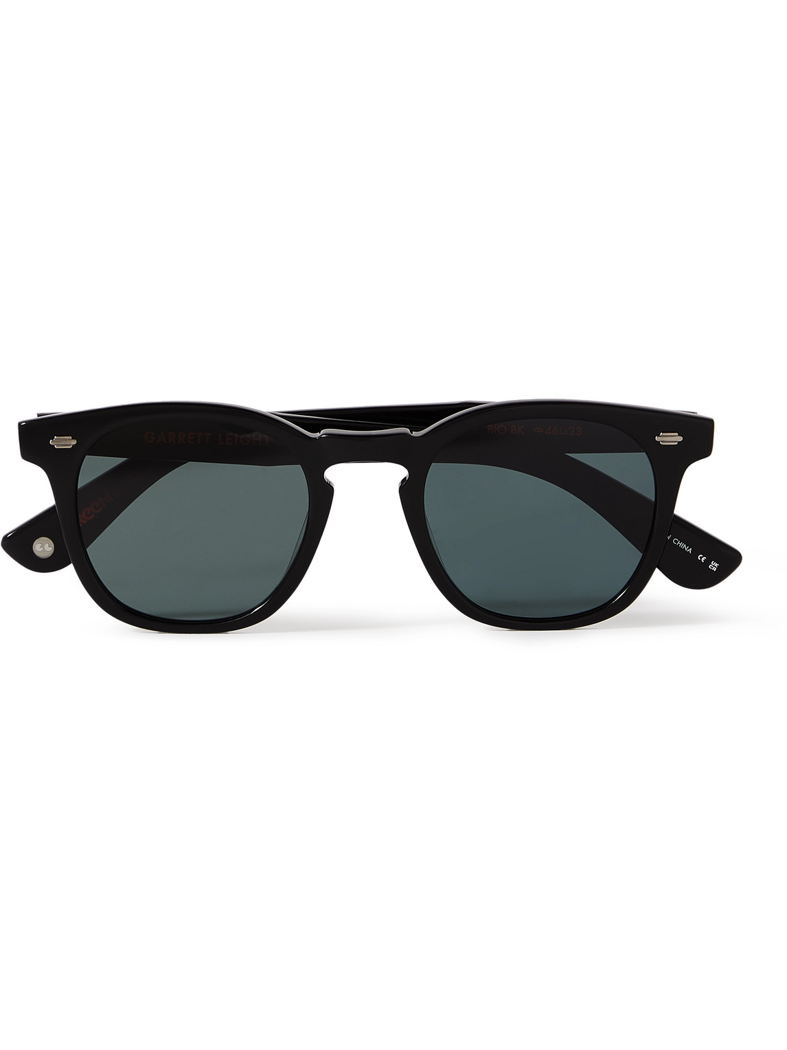 Garrett Leight California Optical Byrne Sun Round-frame Tortoiseshell Acetate Sunglasses In Black