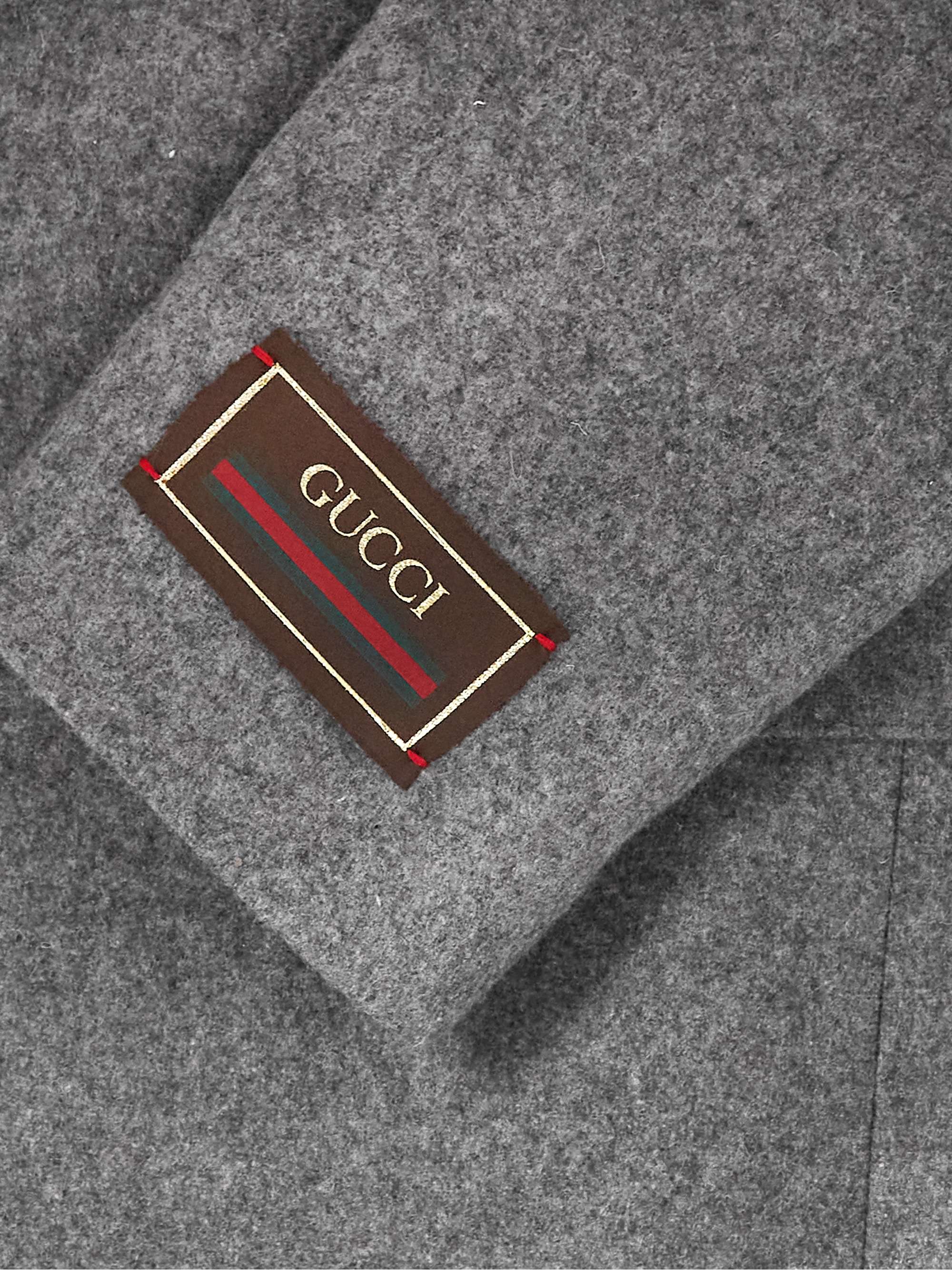 GUCCI Wool and Cashmere-Blend Felt Suit Jacket