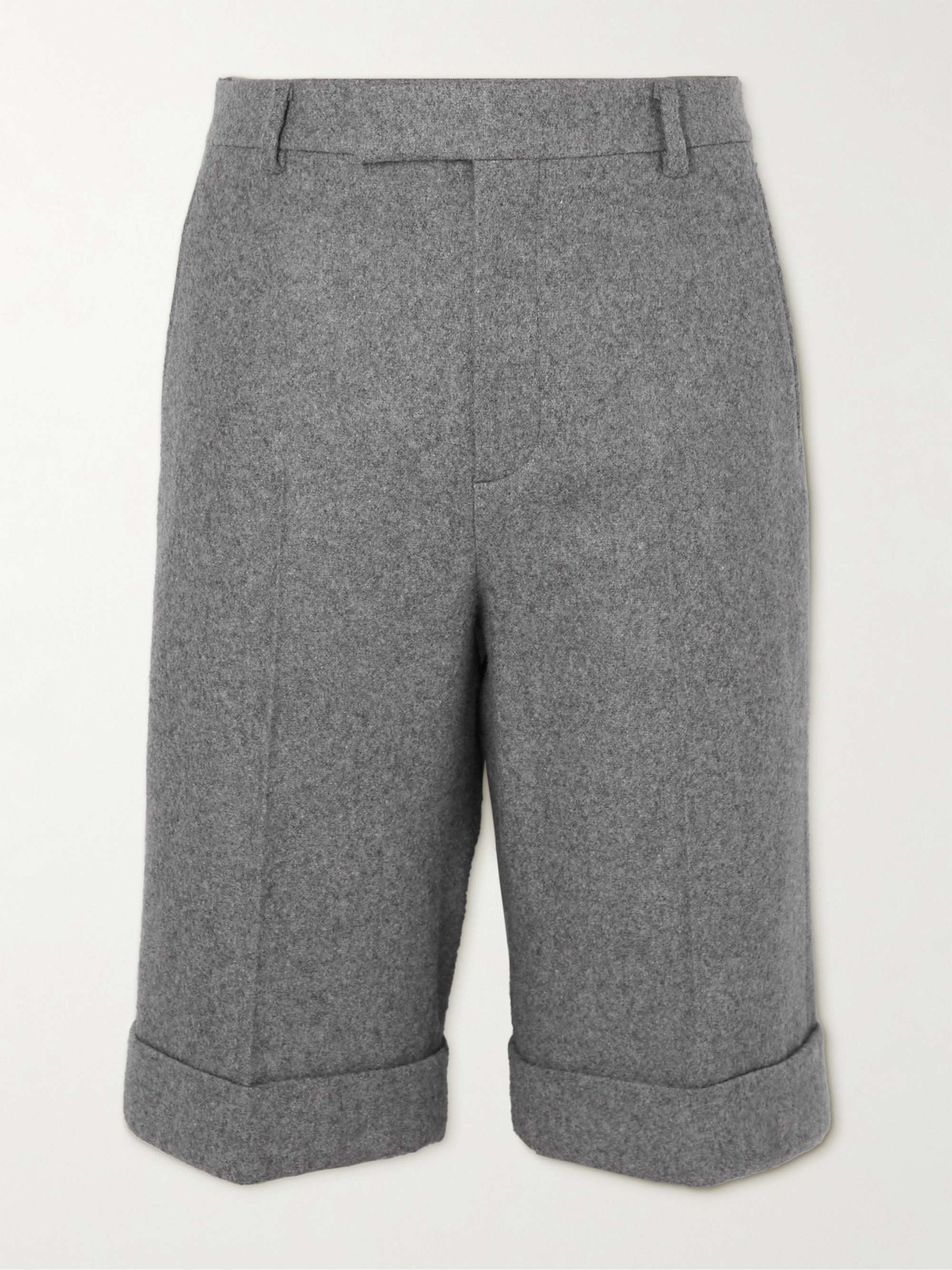 GUCCI Straight-Leg Wool-Blend Felt Suit Shorts