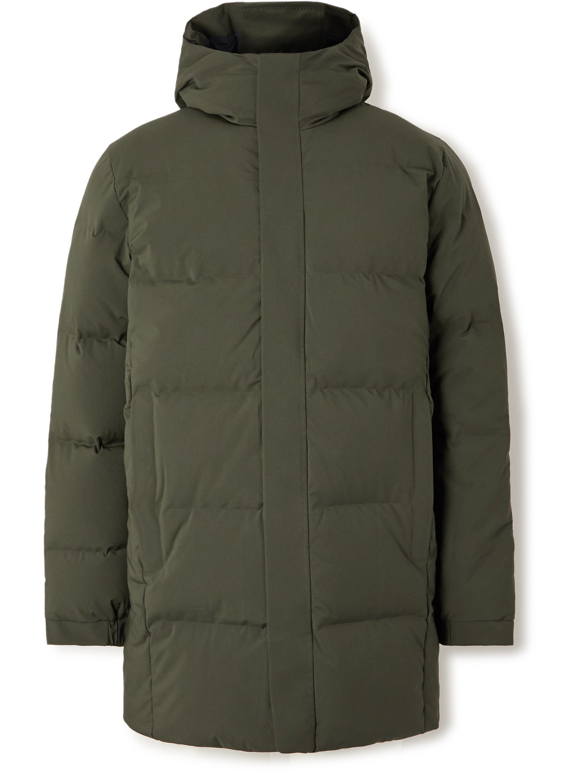 Nn07 Golf 8181 Quilted Shell Hooded Down Jacket In Green