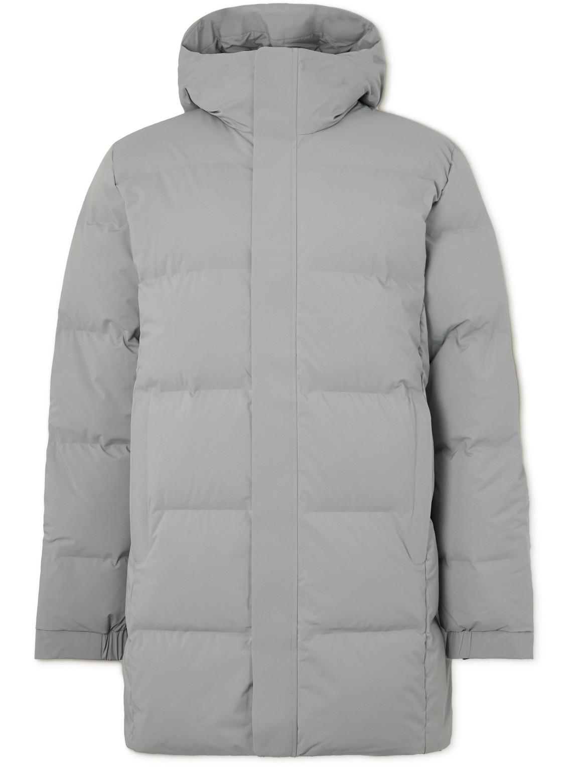 Nn07 Golf 8181 Quilted Shell Hooded Down Jacket In Gray