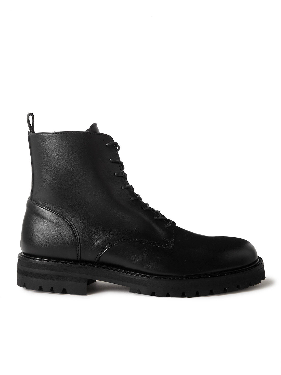 Mr P. Jacques Leather Chelsea Boots In Black