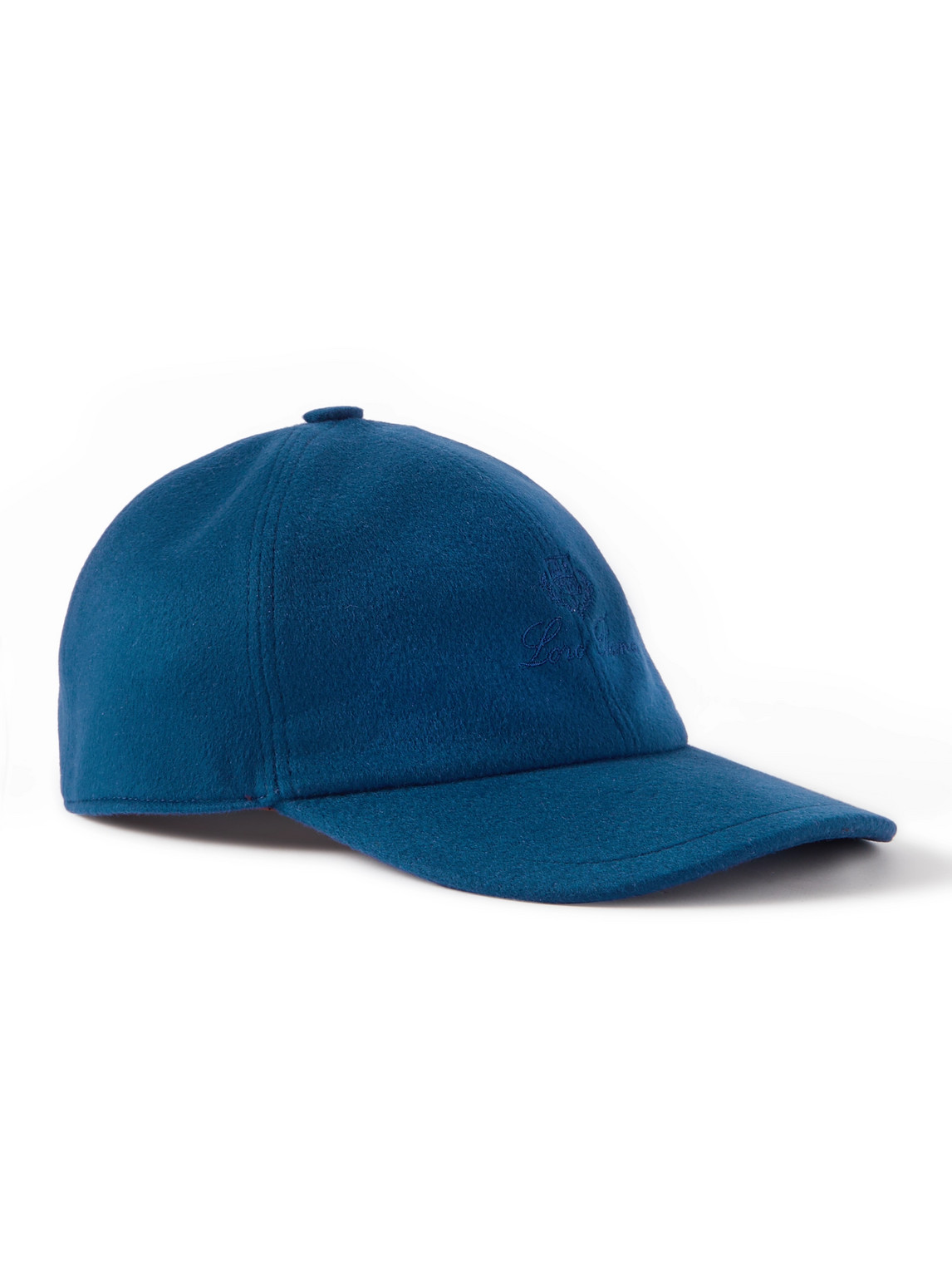 Loro Piana Logo-embroidered Storm System® Cashmere Baseball Cap In Blue