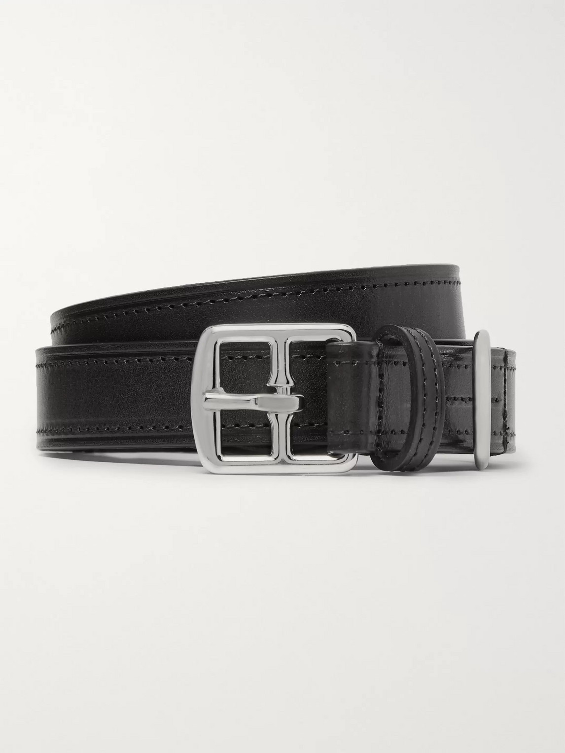 Anderson's 2.5cm Black Leather Belt