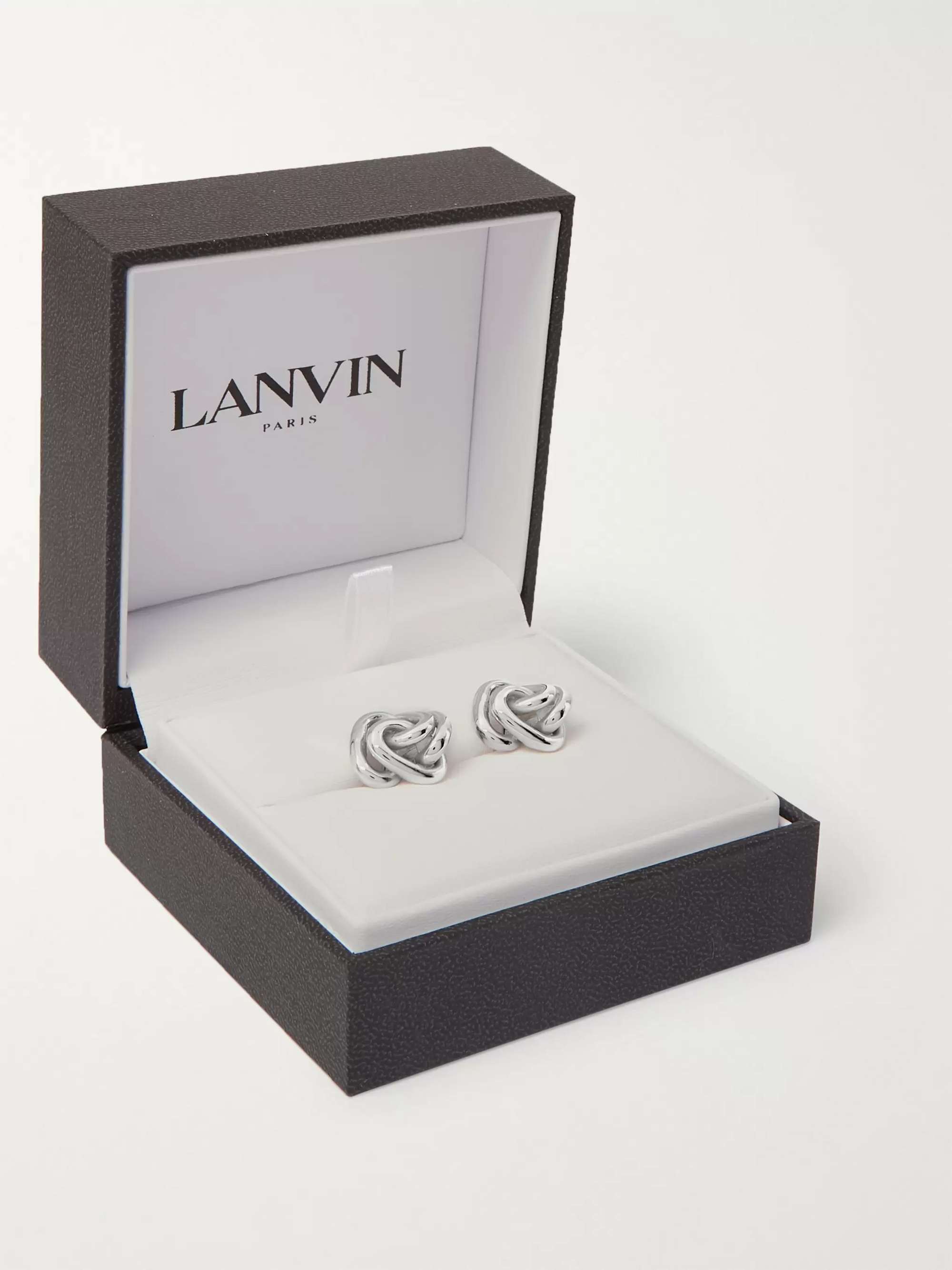 LANVIN Rhodium-Plated Cufflinks