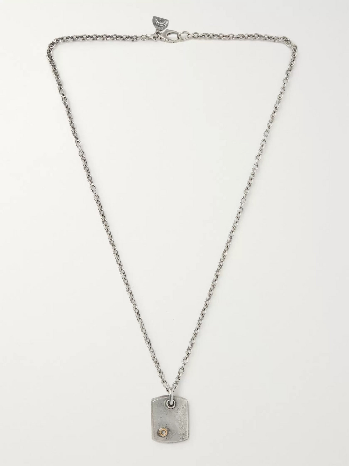 Peyote Bird Sterling Silver, 14-karat Gold And Diamond Necklace