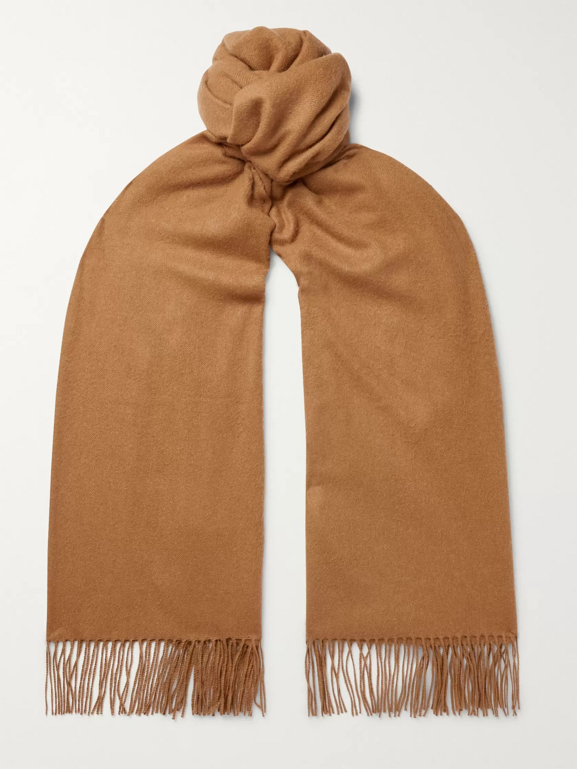 JOHNSTONS OF ELGIN FRINGED VICUÑA SCARF