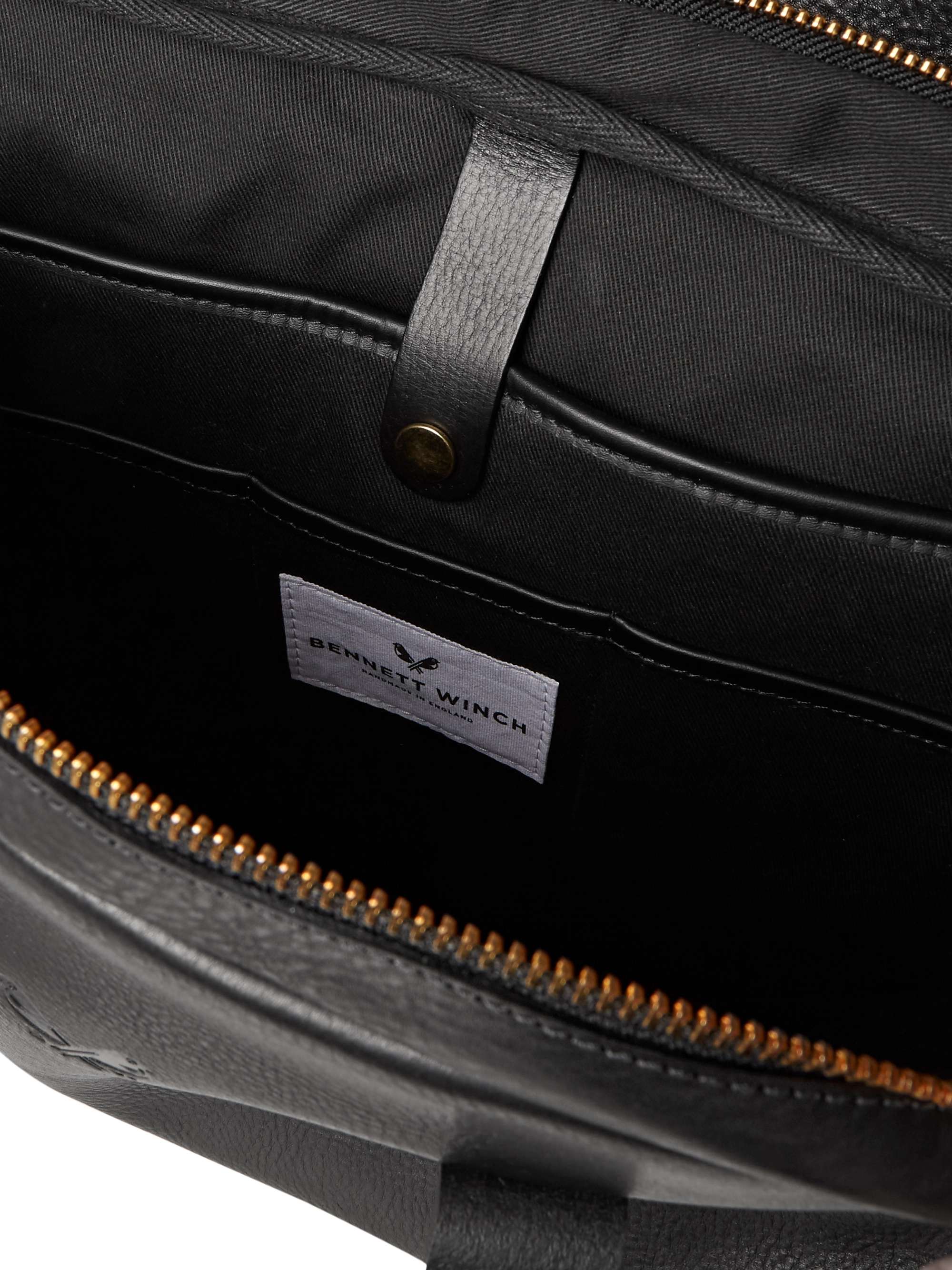 BENNETT WINCH Full-Grain Leather Briefcase
