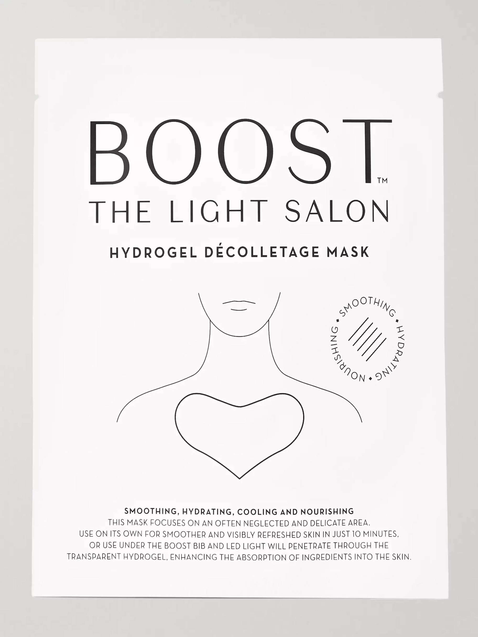 THE LIGHT SALON Boost Hydrogel Décolletage Mask x 3