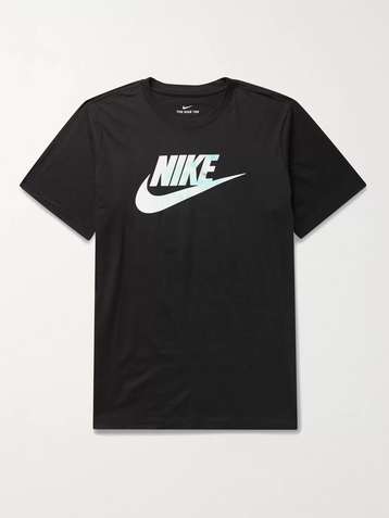 NIKE Sportswear Festival Iridescent Logo-Print Cotton-Jersey T-Shirt