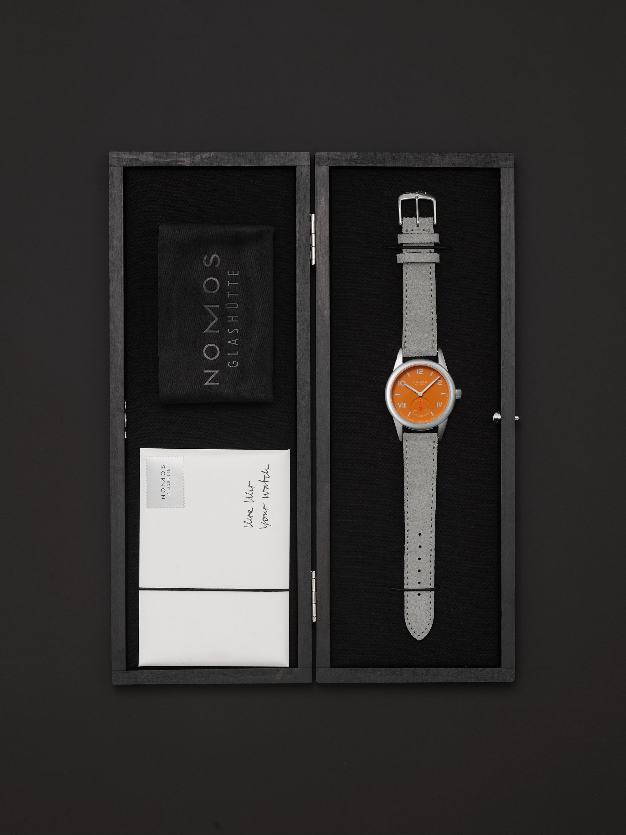 NOMOS GLASHÜTTE Club Campus Hand-Wound 36mm Stainless Steel and Leather Watch, Ref. No. 710
