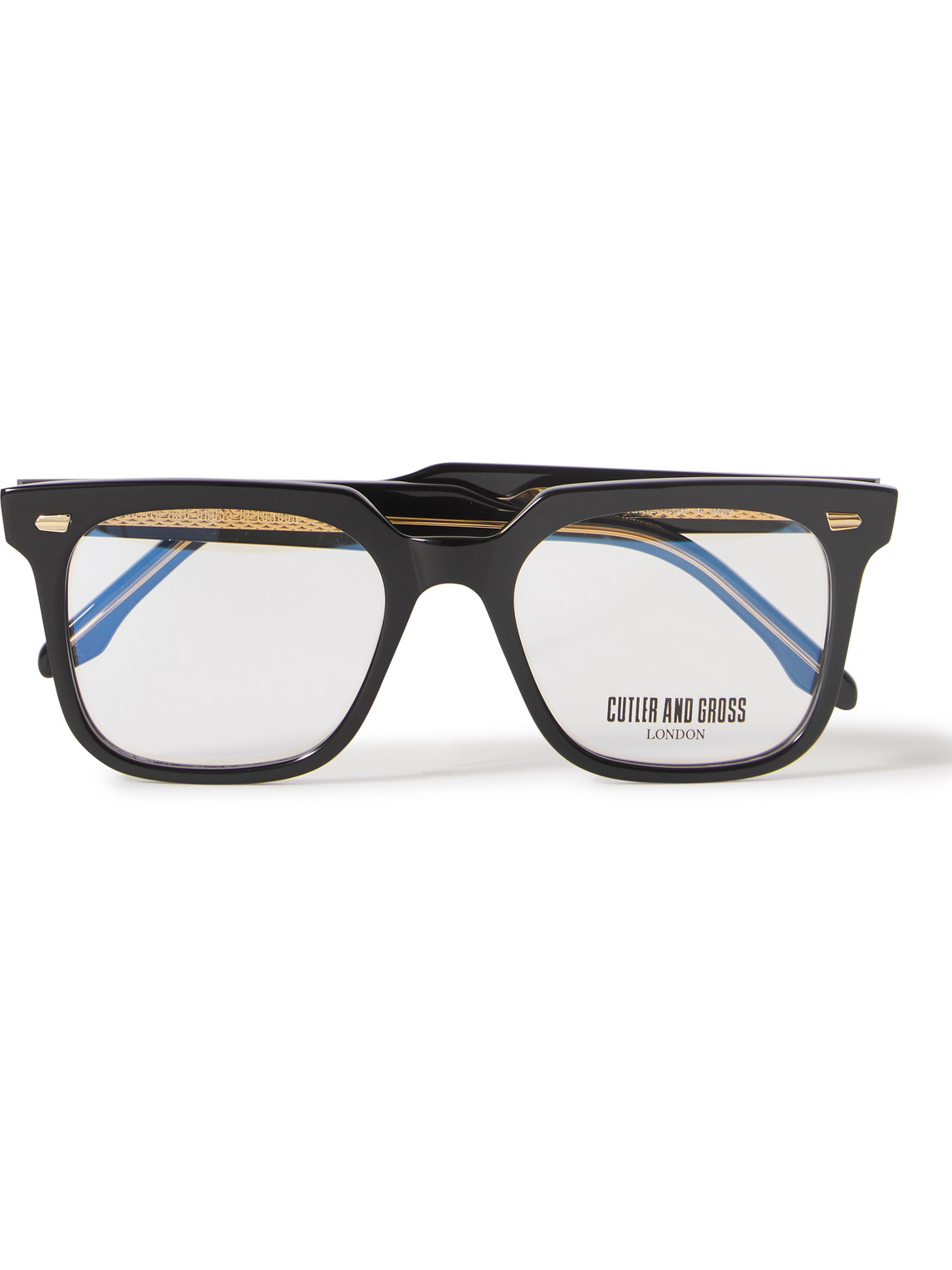 Cutler And Gross 1387 Square-frame Acetate Optical Glasses In Black