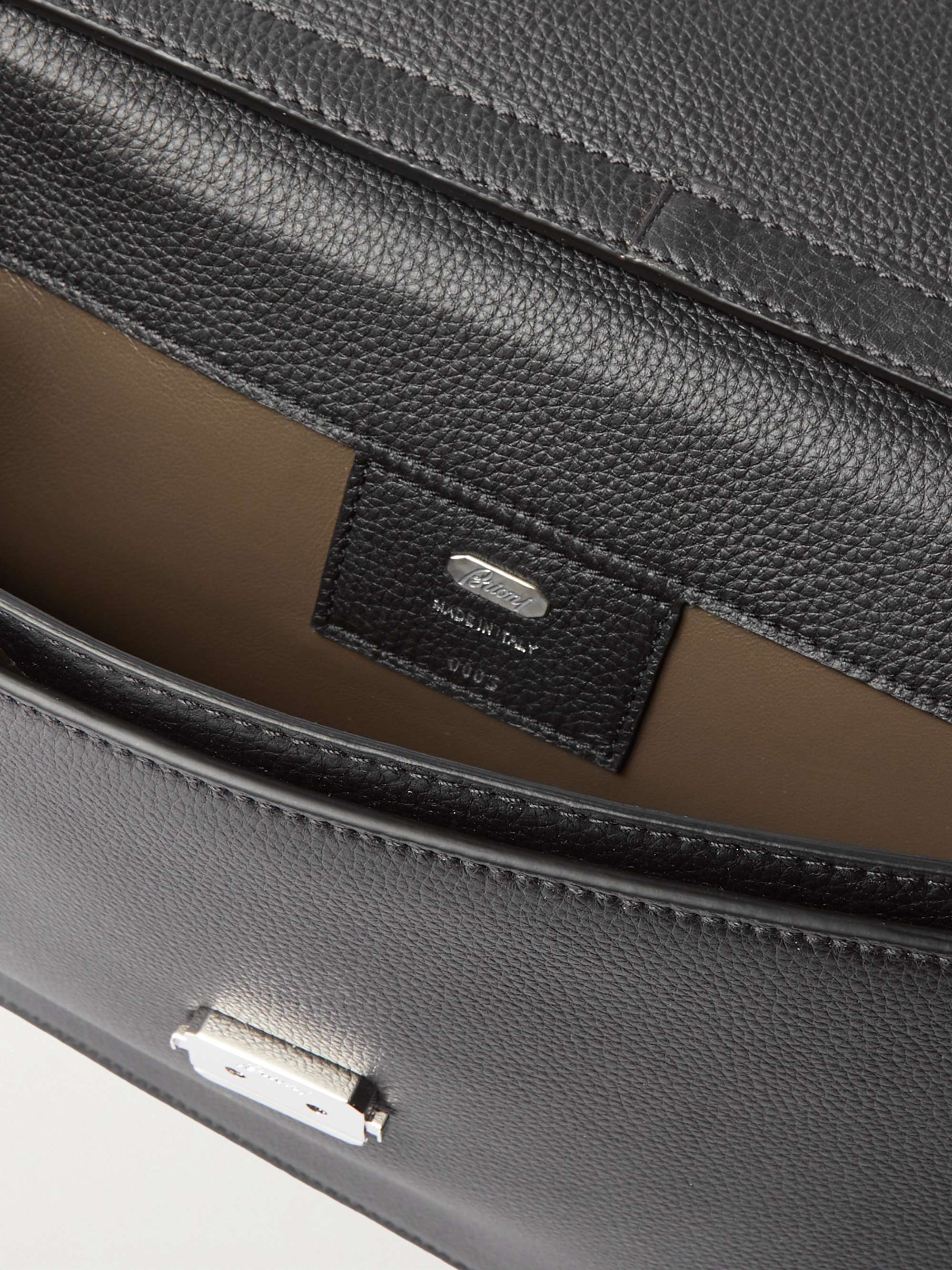 BRIONI Rodos Full-Grain Leather Laptop Case