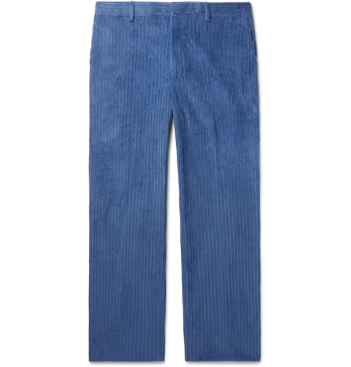 Tod's Cotton-corduroy Trousers In Blue