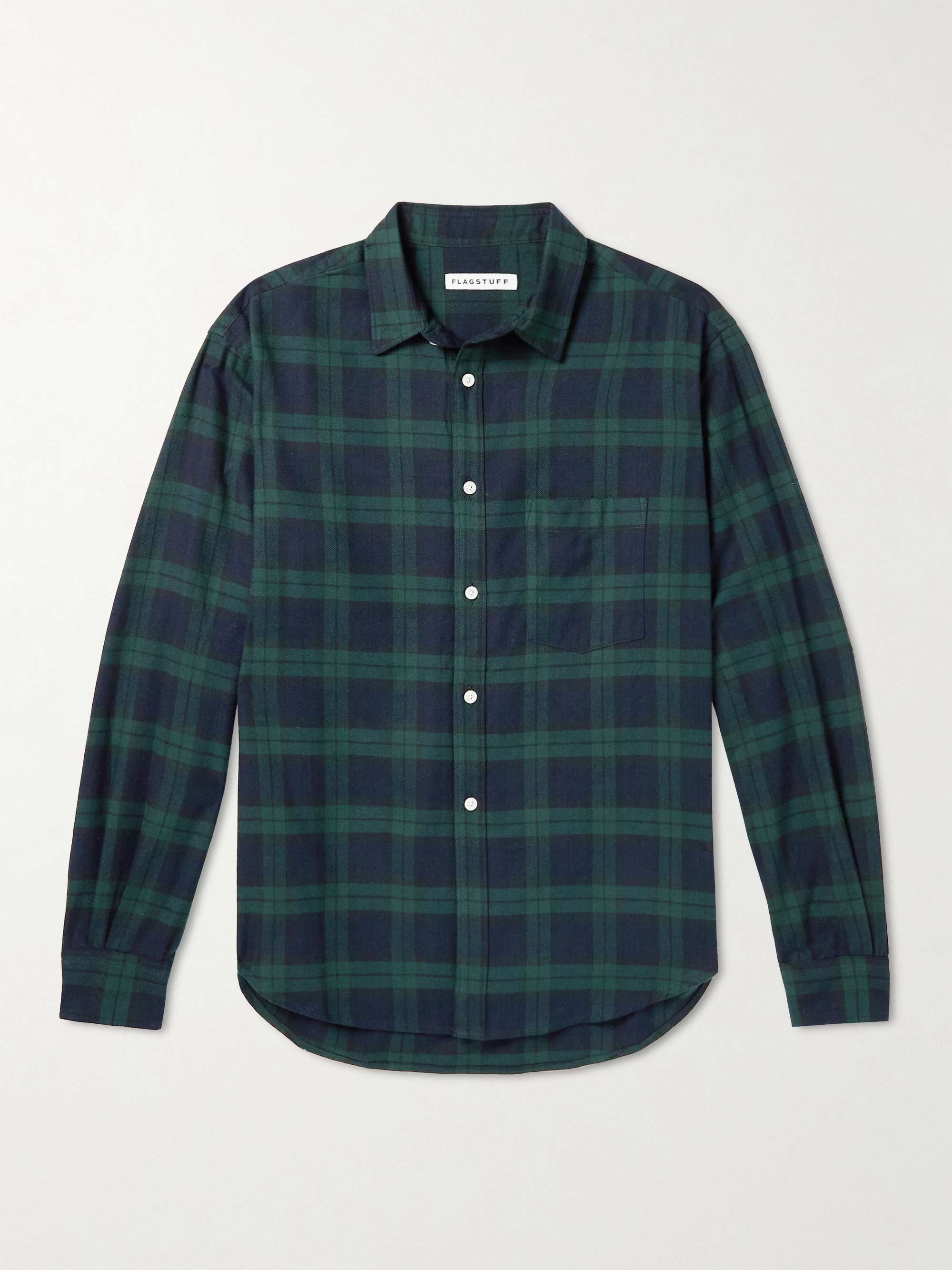 FLAGSTUFF Checked Cotton-Flannel Shirt