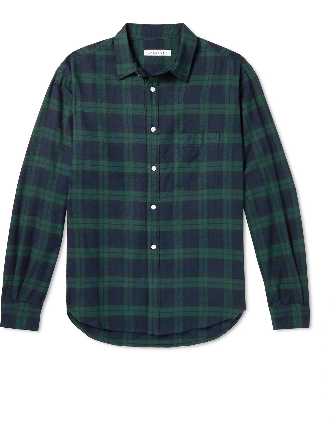 Flagstuff Checked Cotton-Flannel Shirt