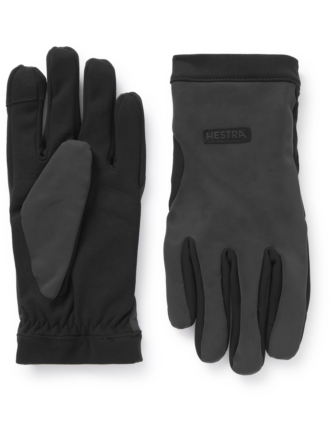 Hestra Mason Touchscreen Fleece-lined Stretch-shell Gloves In Black