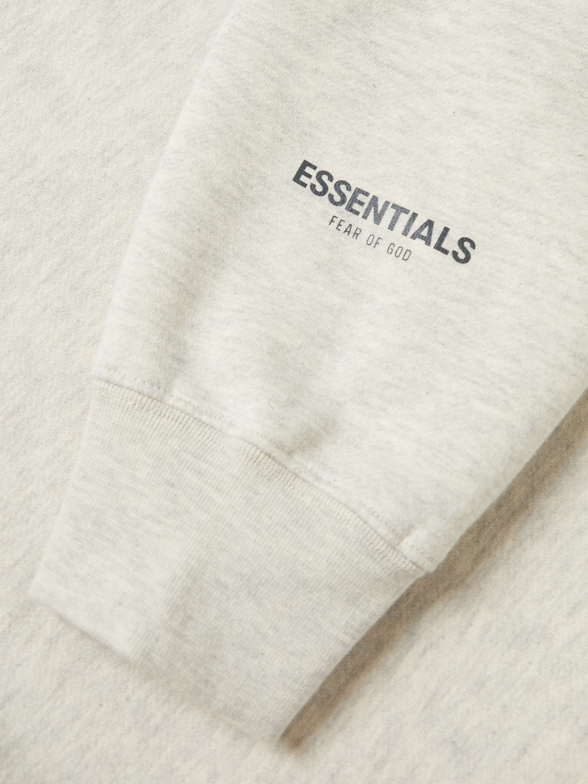 FEAR OF GOD ESSENTIALS Logo-Print Cotton-Blend Jersey Sweatshirt