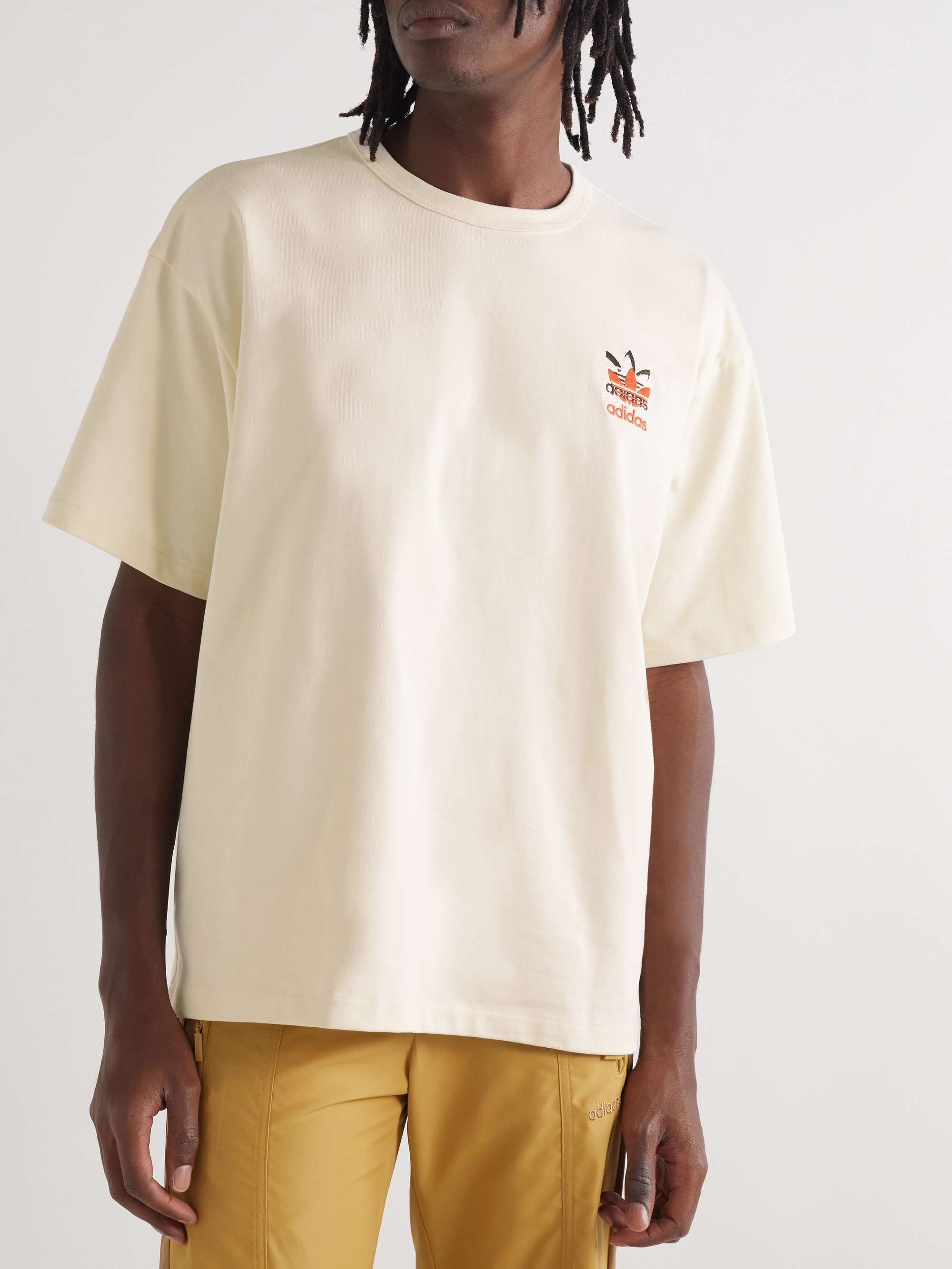 ADIDAS CONSORTIUM + Midwest Kids Logo-Embroidered Cotton-Jersey T-Shirt