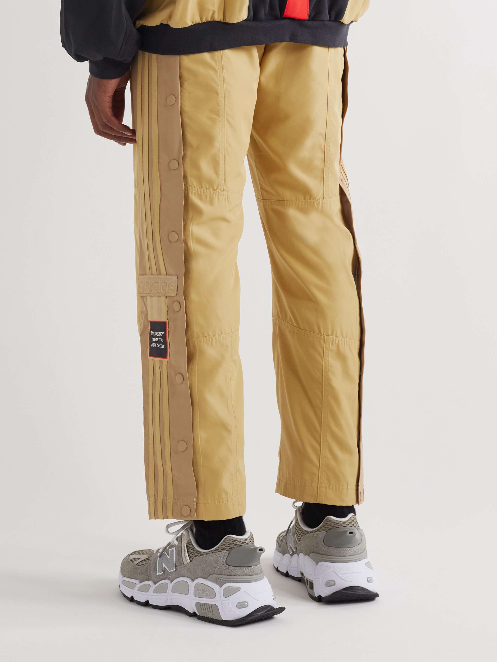 ADIDAS CONSORTIUM + Midwest Kids Striped Panelled Recycled Canvas Track Pants