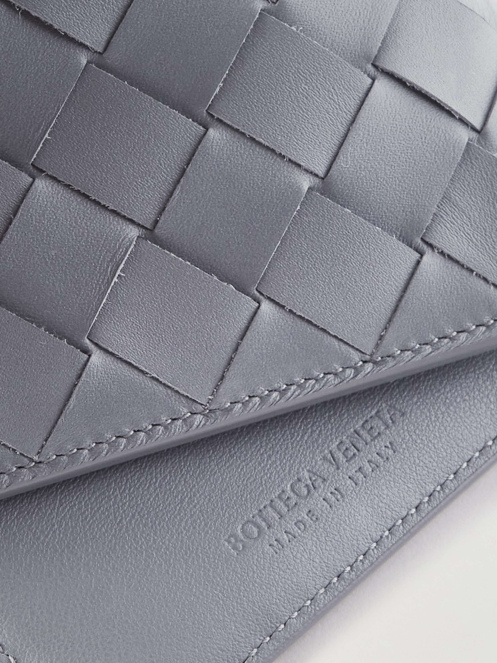 Intrecciato Leather Billfold Wallet