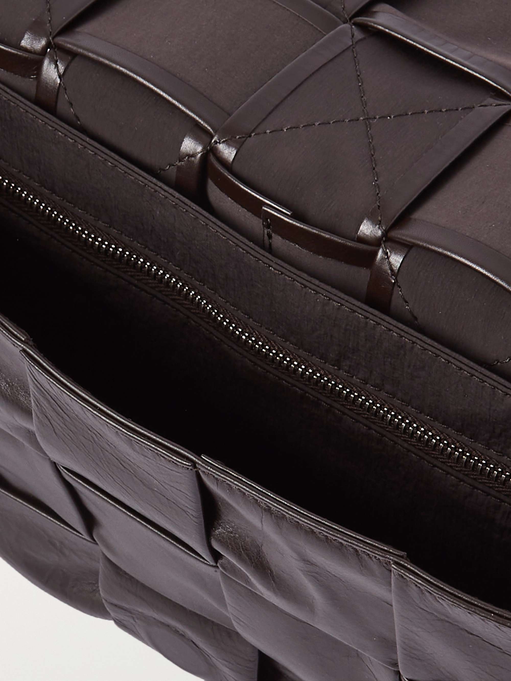 BOTTEGA VENETA Intrecciato Leather Messenger Bag